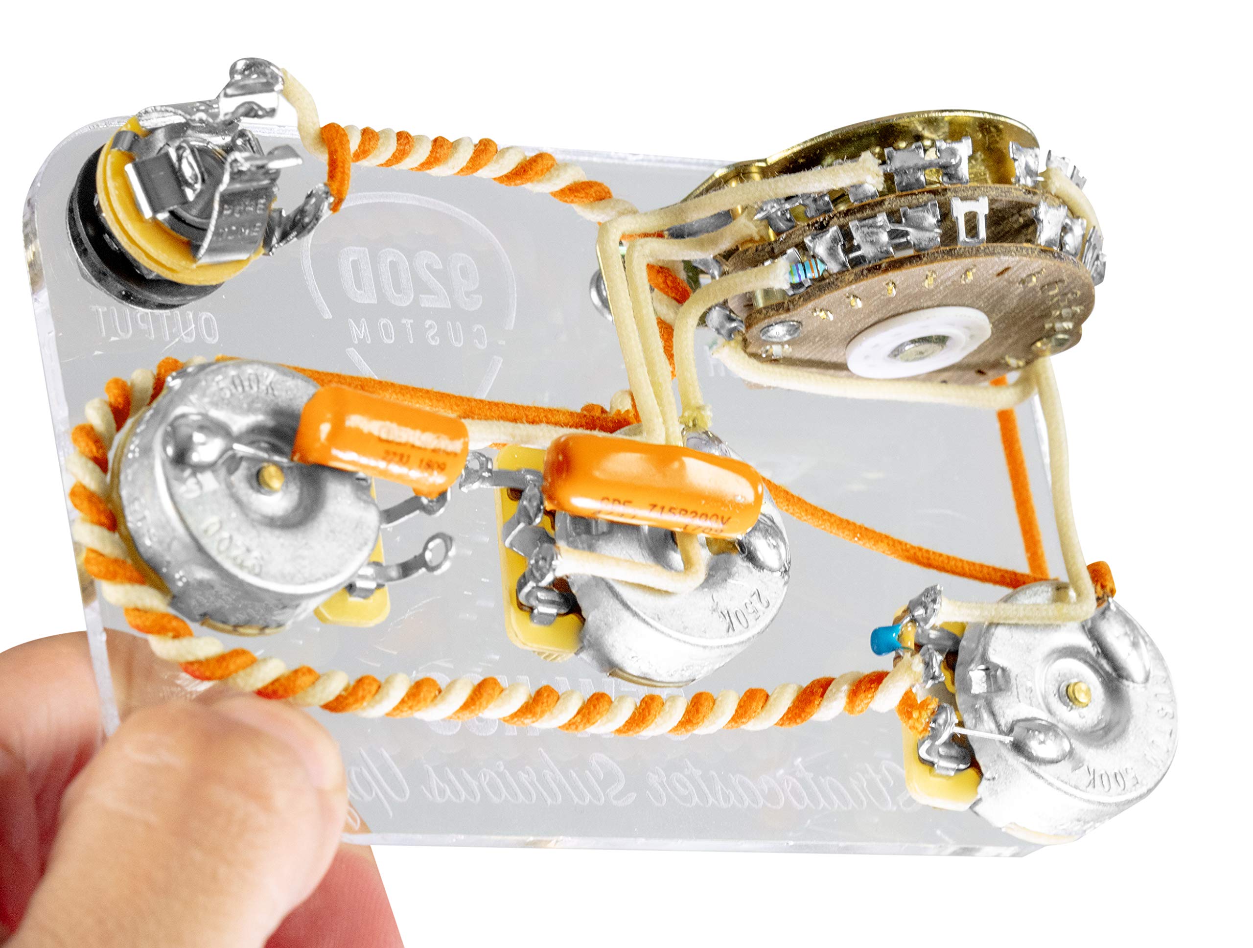 920D Custom S5W-HSS Stratocaster 5-Way Super Switch Wiring Harness Upgrade Kit for Fender Guitar - Perfect for DIY Guitar Mods & Professional Tone Enhancement