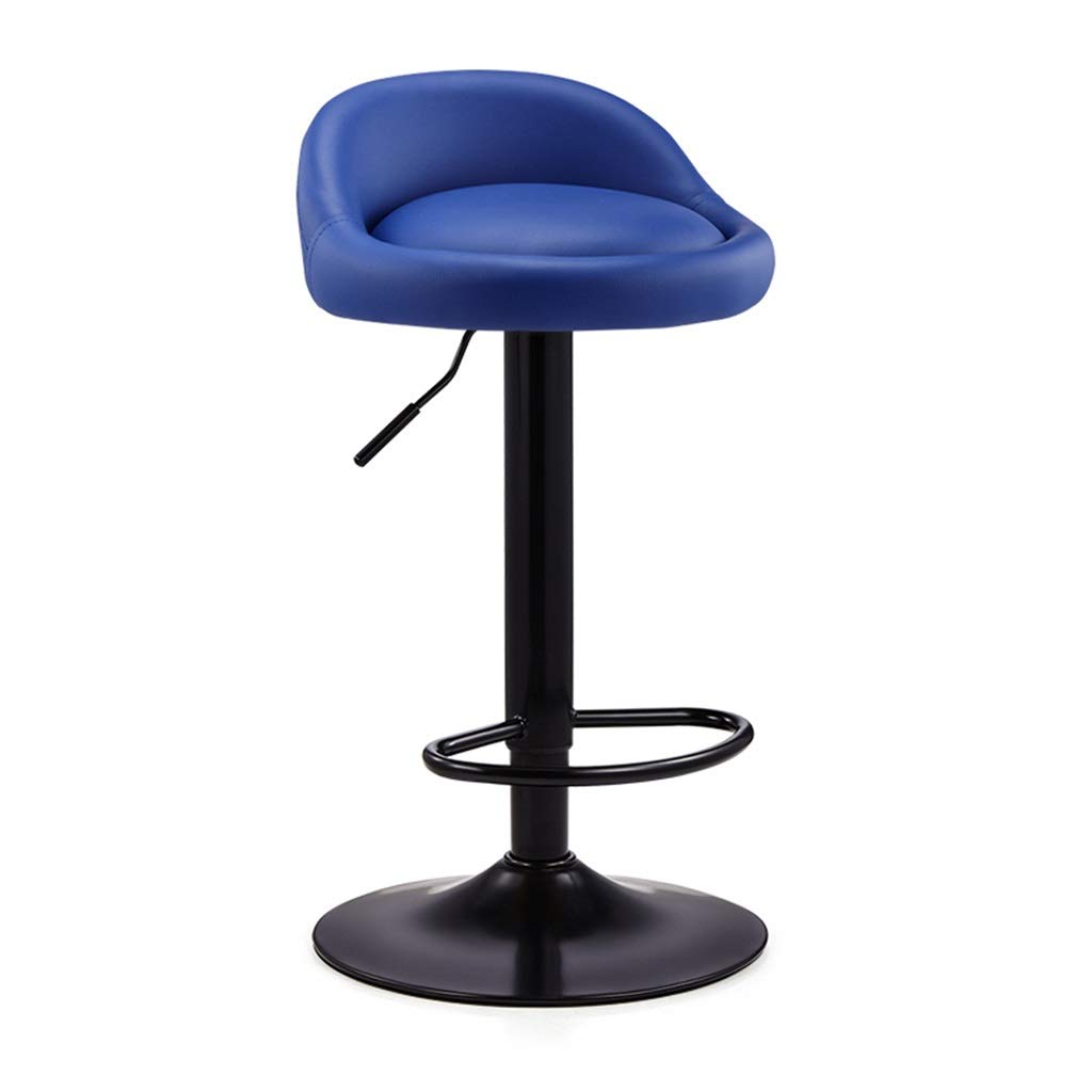 Adjustable Height Breakfast Bar Stools - Rotatable PU Leather Counter Stool for Barber Shop, Cafe, Restaurant & Home Use, 38.59cm Seat Height, Heavy Duty Swivel Chair (Color: #7) - Perfect for Coffee Shops, Kitchen Islands & Salon Reception Areas