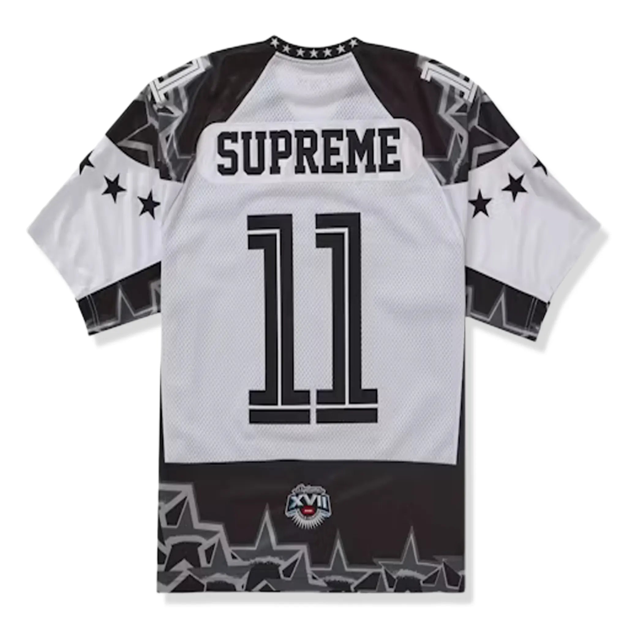 Supreme Stars Football Jersey Black - Authentic NFL Style Jersey for Men & Women - Perfect for Games, Tailgating & Fan Events