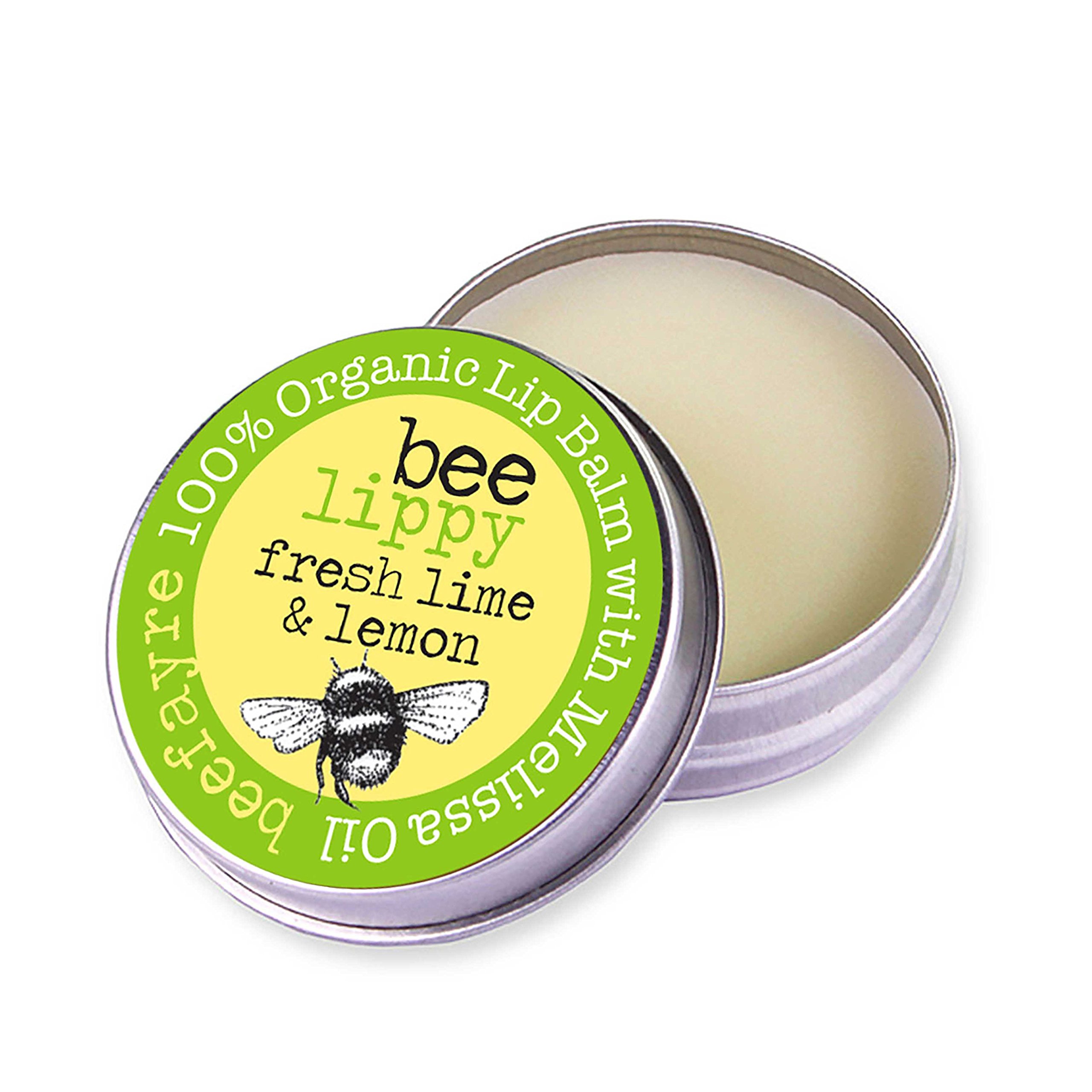 Organic Lime & Lemon Lip Balm by Beefayre - Moisturizing & Natural Beeswax Lip Care for Dry Lips - Perfect for Outdoor Activities, Travel & Daily Hydration