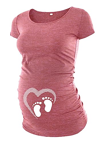 Heather Pink Round Neck - Heart & Foot Shs