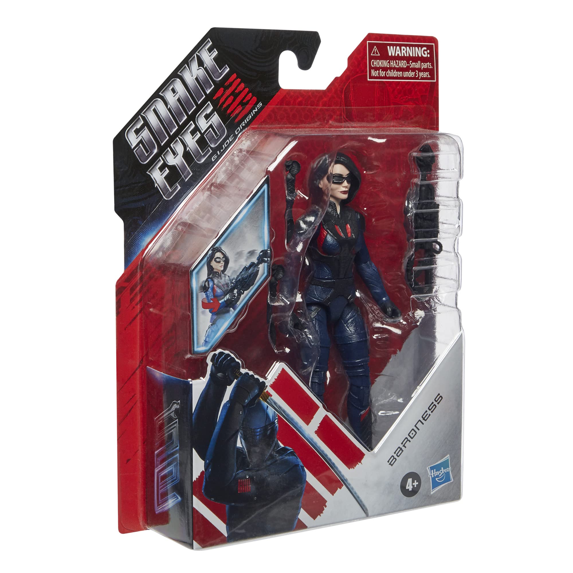 Snake Eyes vs Baroness Action Figure - G.I. Joe Origins Collectible Toy with Articulation & Accessories | Perfect Gift for Kids 4+ | Battle Play, Display & Collection Scenes