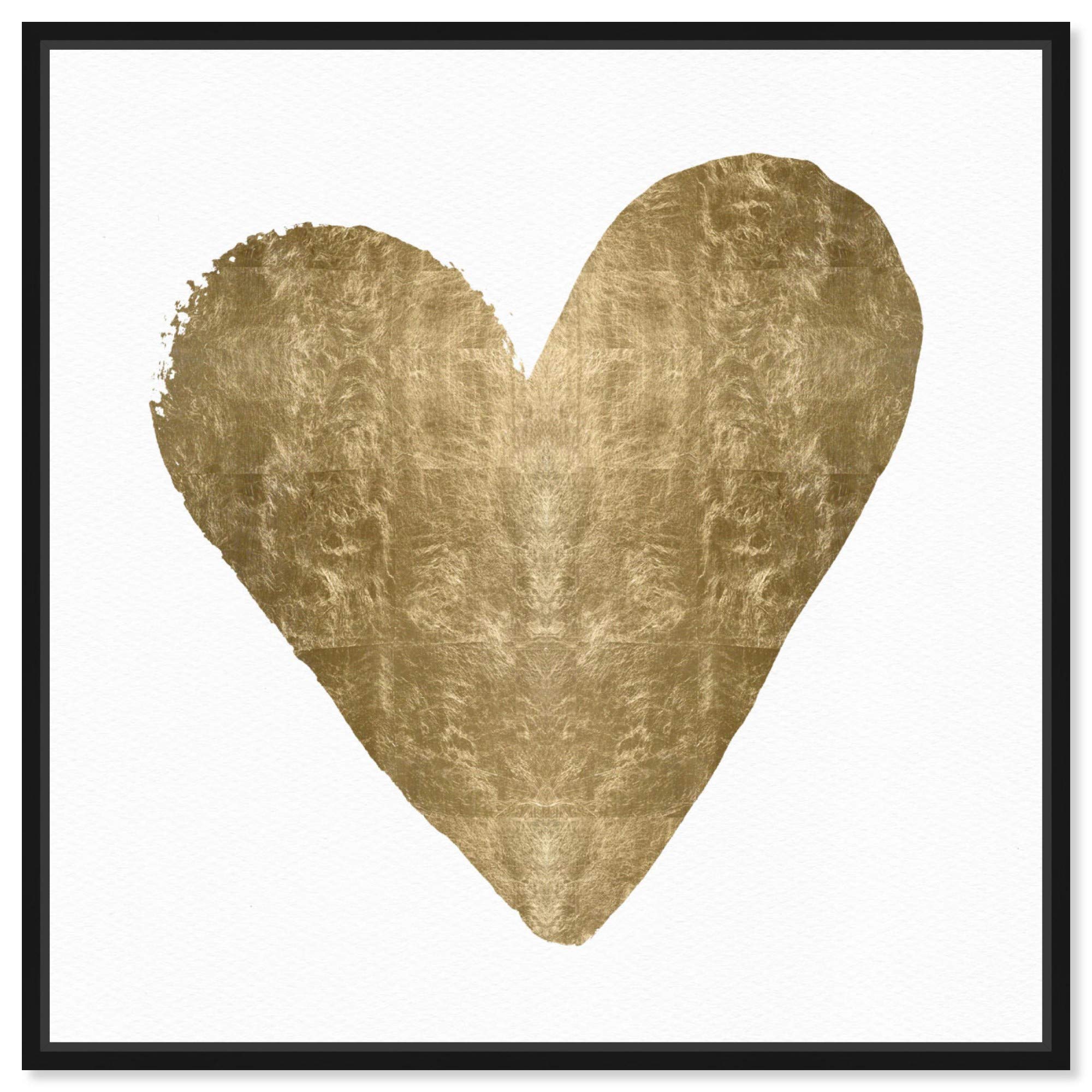 Heart-Themed Framed Wall Art Canvas Prints - Elegant Home Decor for Living Room, Bedroom & Office