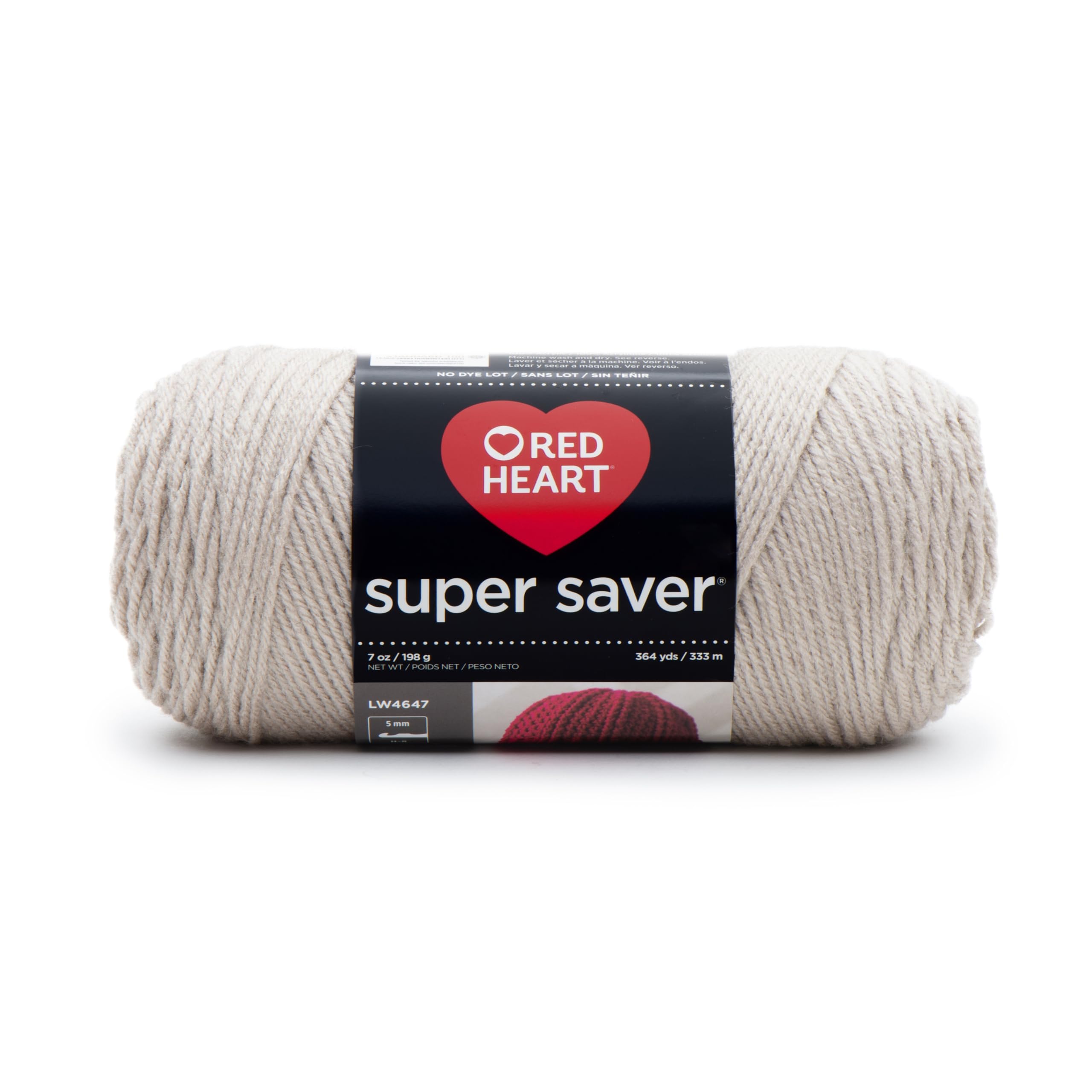 Red Heart Super Saver Oatmeal Yarn - Soft & Durable Knitting & Crochet Yarn for Sweaters, Scarves & DIY Crafts - Perfect for Fall & Winter Projects