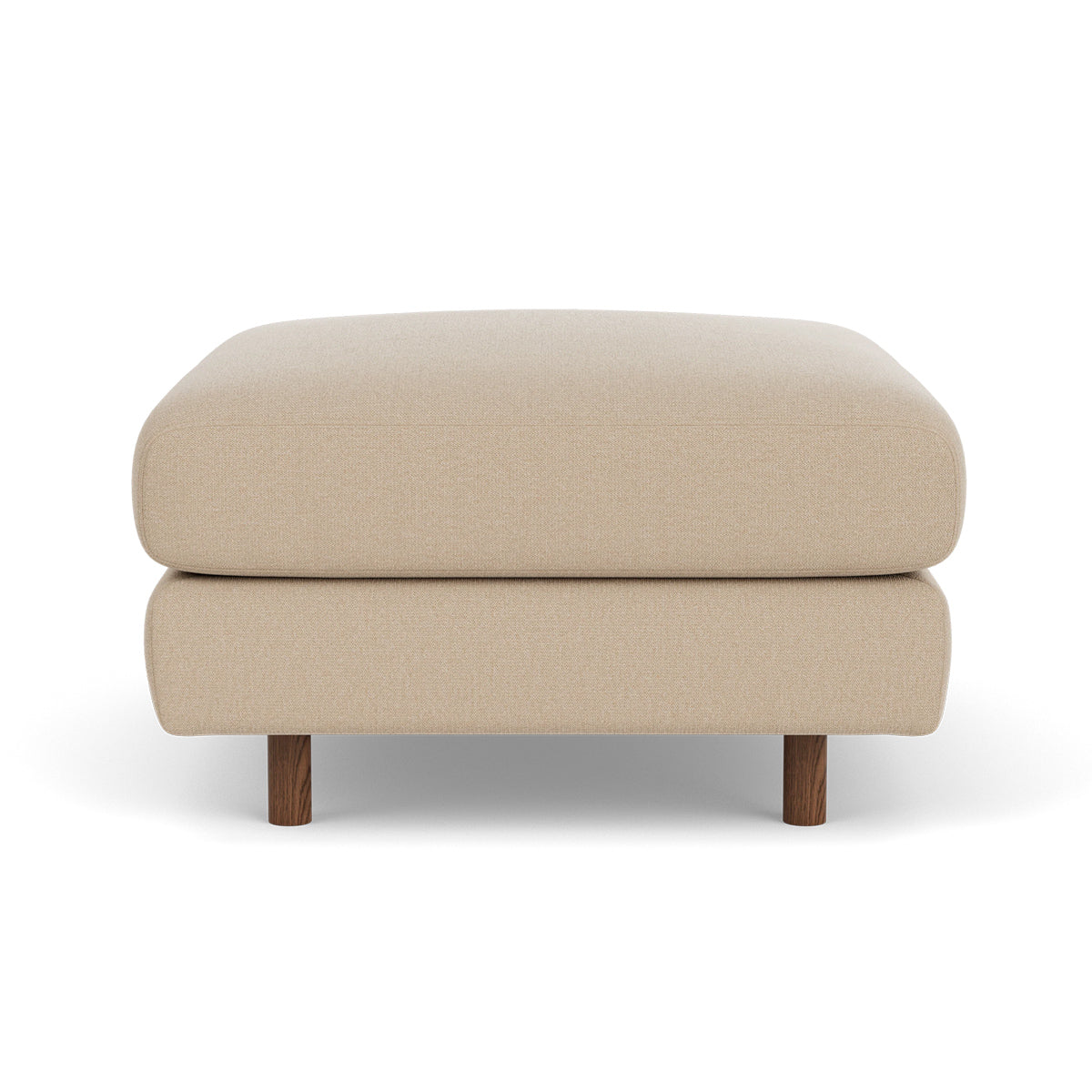 Dylan Fabric Ottoman - Soft and Stylish Footrest, Storage Bench, Living Room Accent Piece - Perfect for Small Spaces, Bedroom, or Lounge Area