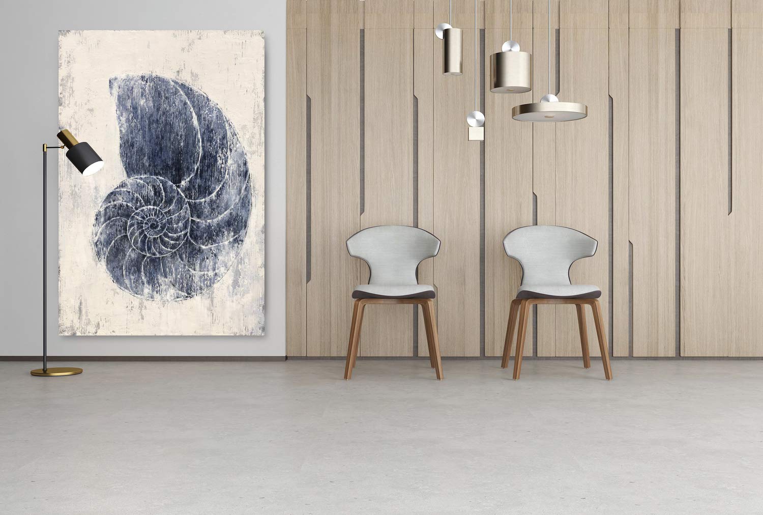 Yihui Arts Large Canvas Wall Art - Modern Abstract Coastal Painting for Bedroom Decor, Living Room & Office Wall Decor | Perfect for Coastal, Boho & Contemporary Home Decoration