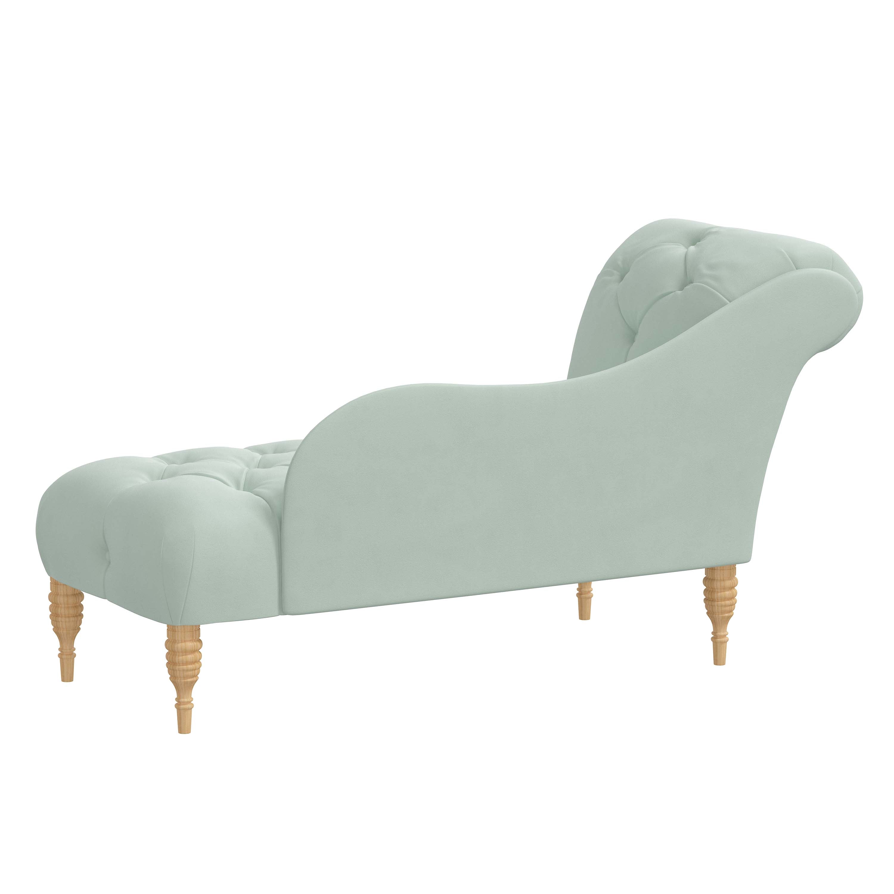 Rowen Chaise Lounge Chair - Modern Accent Furniture for Living Room, Bedroom & Patio - Stylish Upholstered Seating with Wooden Legs - Perfect for Relaxing, Reading & Decorating Your Home