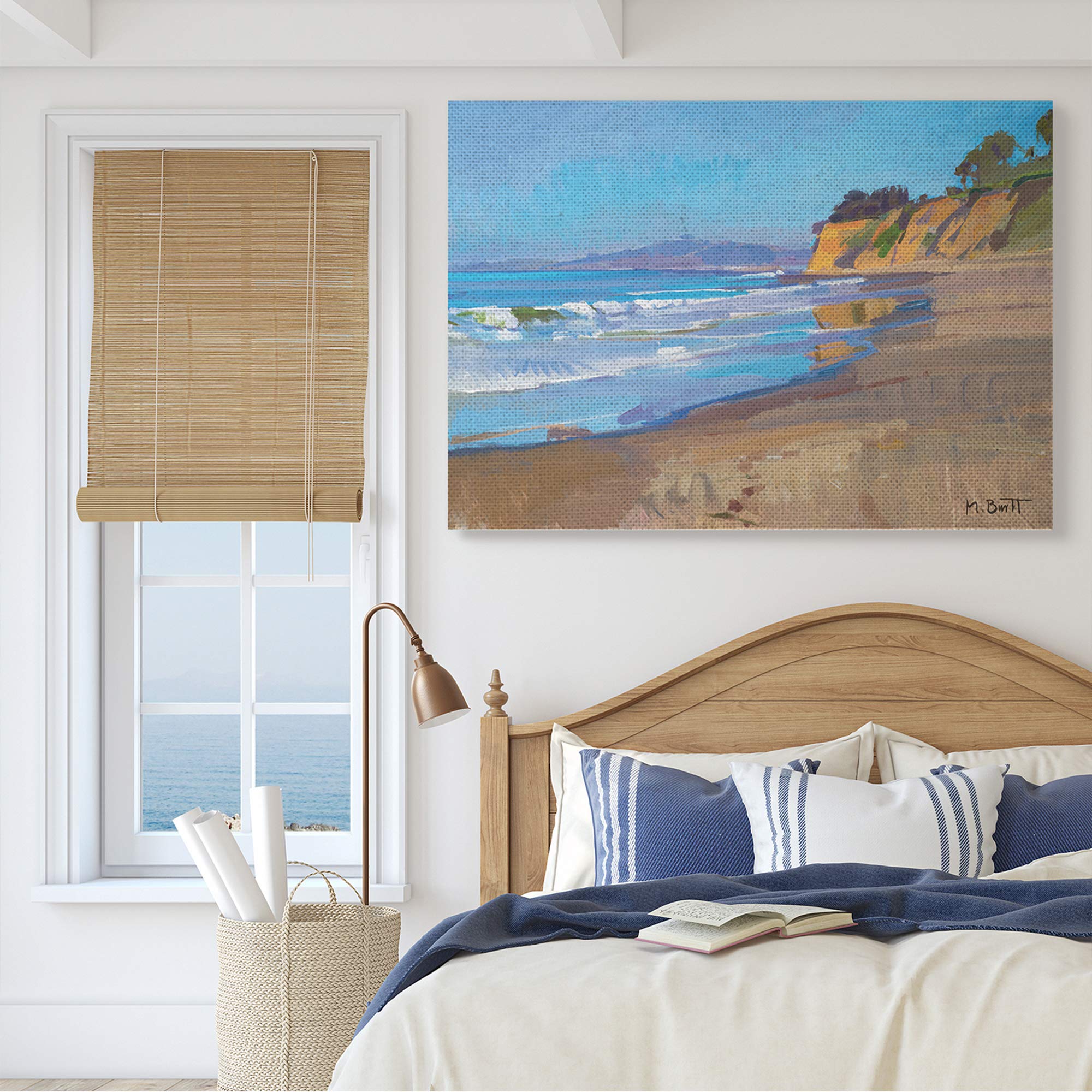 Stupell Industries Changing Tides Tropical Summer Beach Coastline Canvas Wall Art - 36