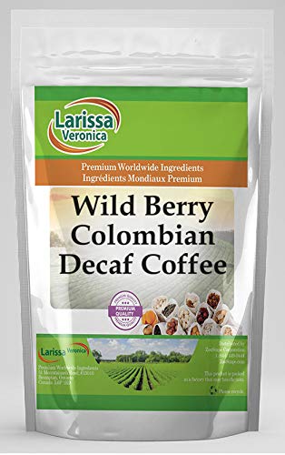 Premium Wild Berry Colombian Decaf Coffee Beans - Gourmet Naturally Flavored Whole Bean Coffee (4oz) - Perfect for Afternoon Tea, Office Break & Gift Giving