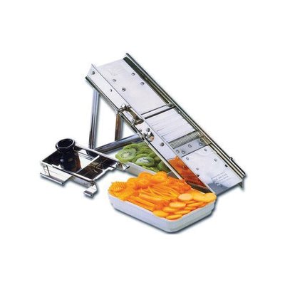 Bron Coucke Professional Mandoline Slicer Set - 5 Stainless Steel Blades for Perfect Vegetable & Fruit Slicing - Ideal for Kitchen, Salad Prep & Food Presentation