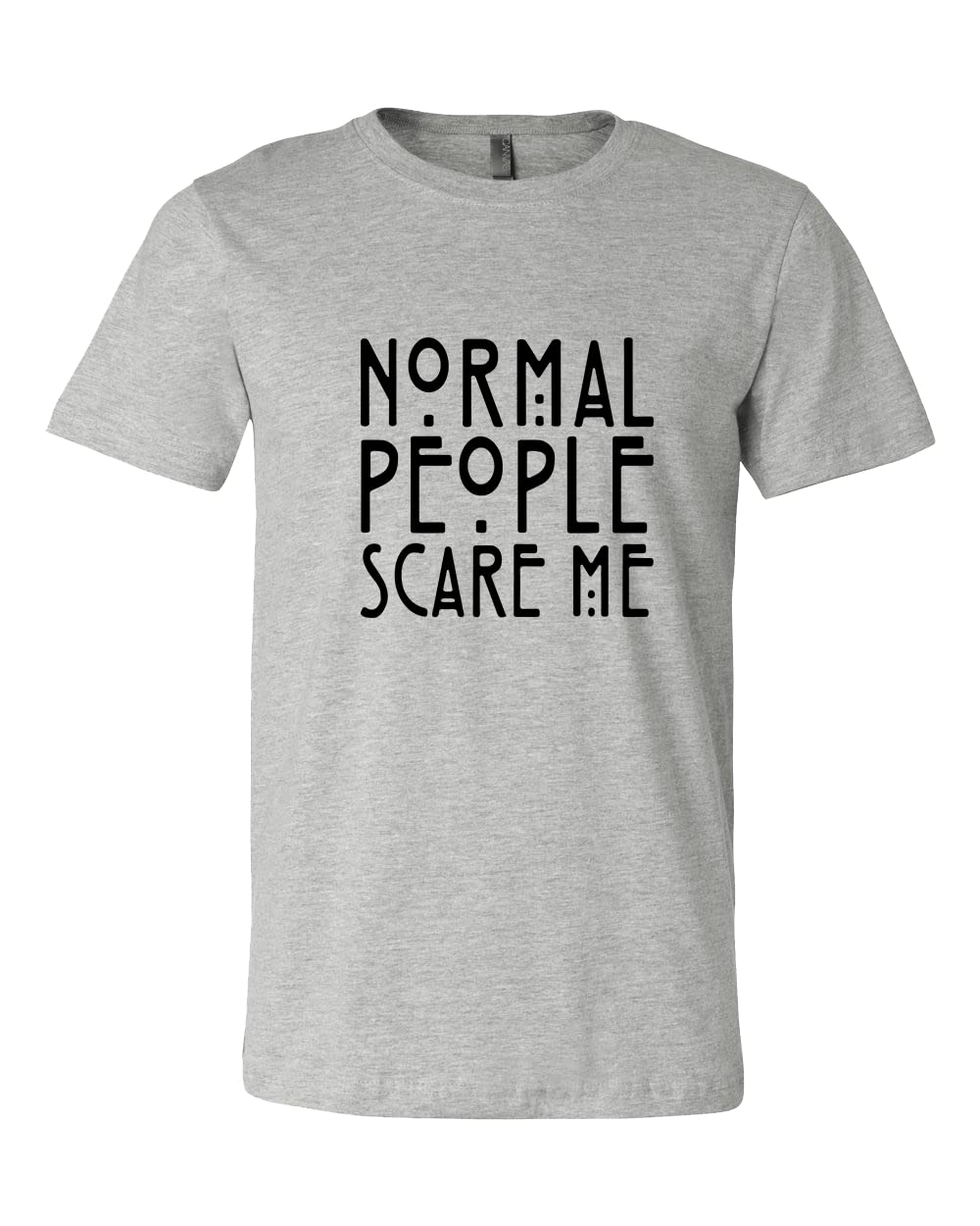 Normal People Scare Me T-Shirt | American Horror Story Inspired Tate Langdon Shirt | Funny Sarcastic Graphic Tee for Halloween, Cosplay & TV Show Fans