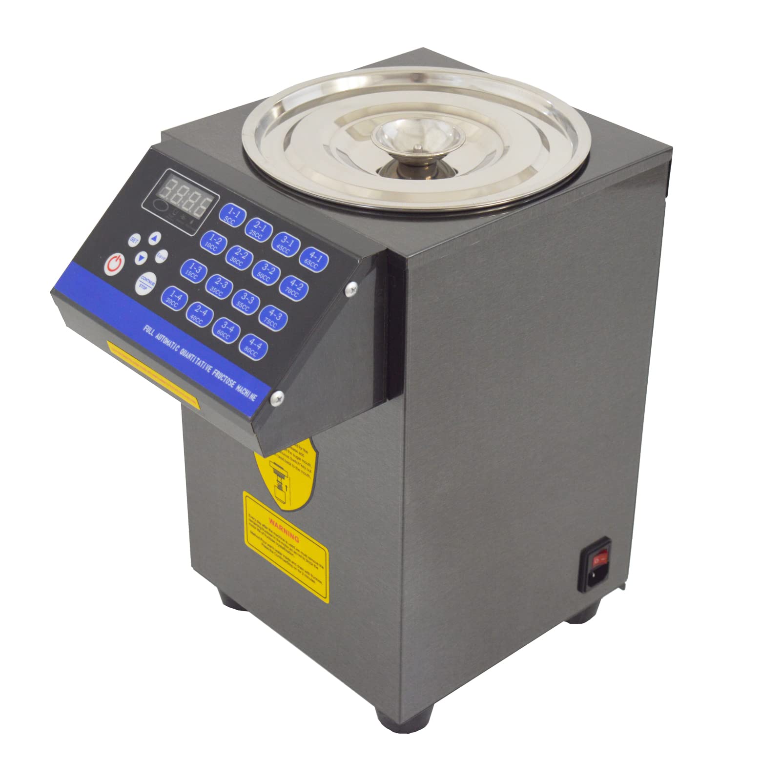 TECHTONGDA 16-Group Automatic Fructose Dispenser 10L Commercial Sugar Syrup Machine for Bubble Tea - 110V 350W - Perfect for Boba Shops, Coffee Houses & Dessert Businesses