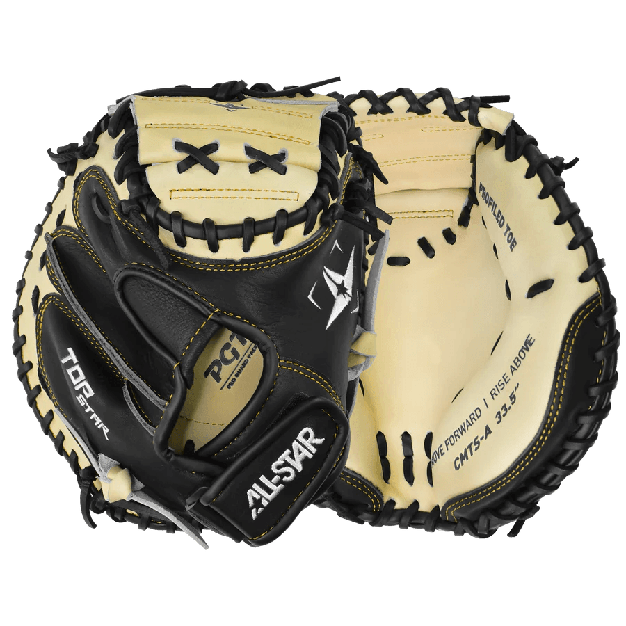 All Star Top Star Catching Mitt & Baseball Glove - Premium Leather for Training & Games - Perfect for Youth & Adult Players (Practice, Games, Outdoor Sports)