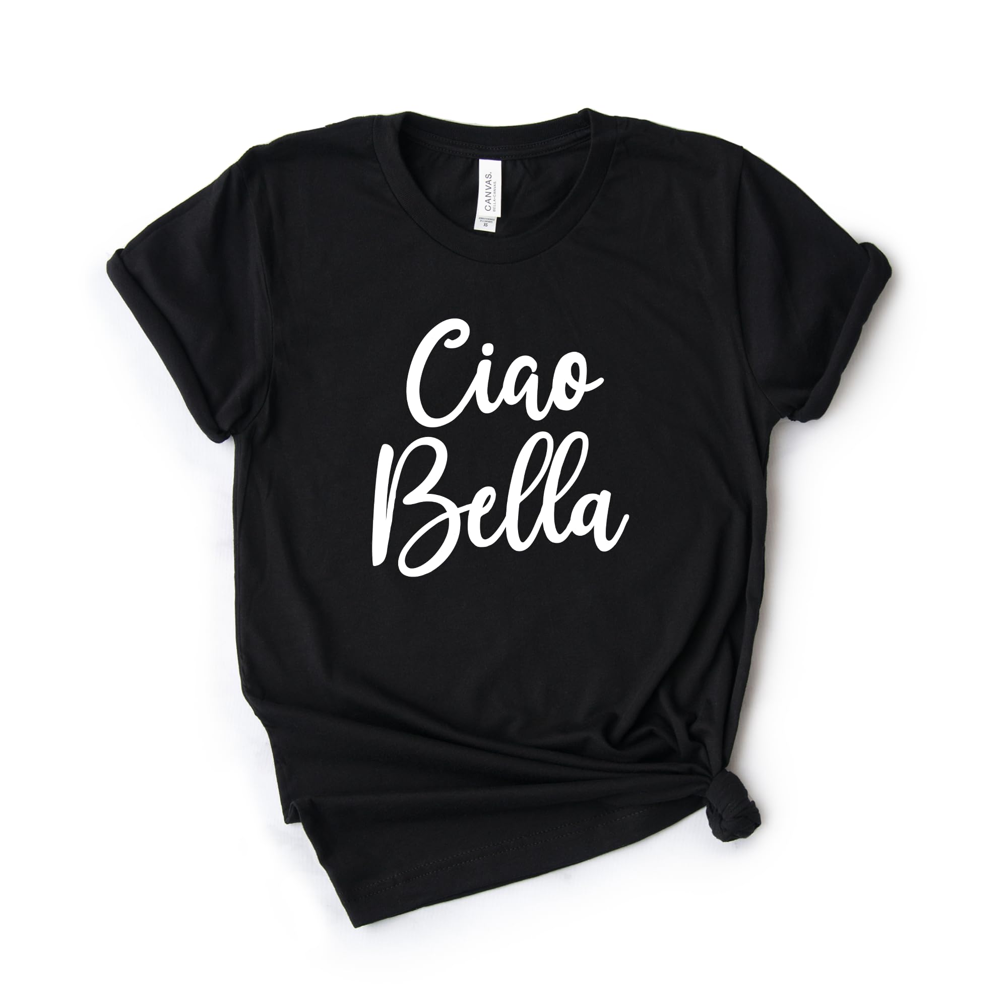 Ciao Bella Shirt - Hello Beautiful Italian T-Shirt - Softstyle Unisex Tee for Women & Men - Perfect Gift for Italy Lovers - Casual Wear, Travel & Date Night Outfits