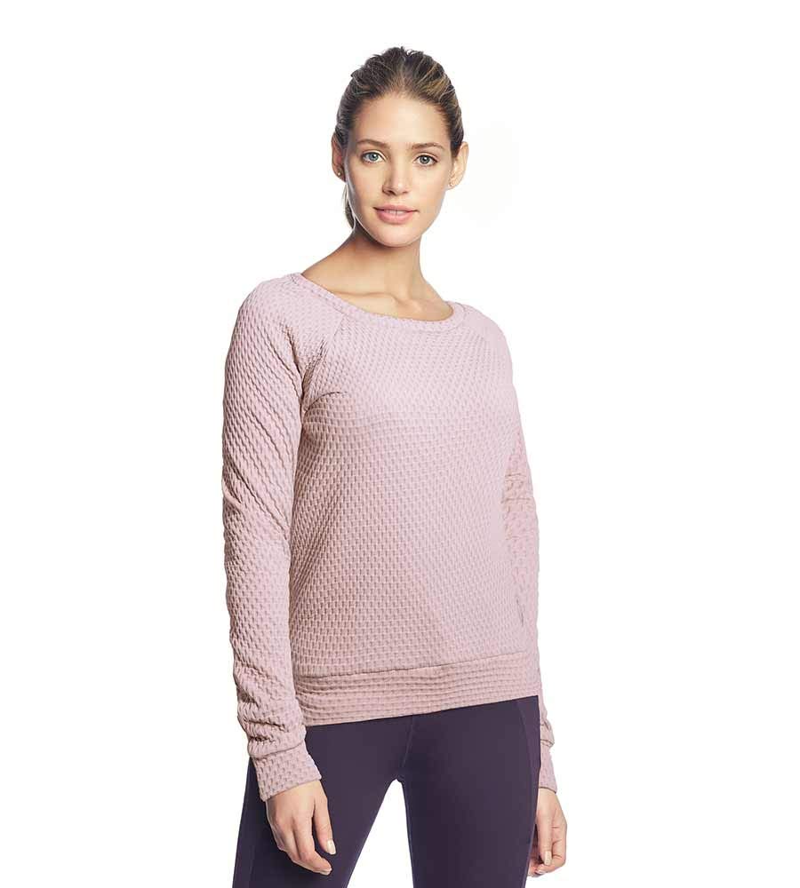 Maaji Women's Fashion Textured Pullover Sweatshirt | Cozy Casual Knit Top for Fall & Winter | Perfect for Layering, Lounge Wear & Street Style Outfits