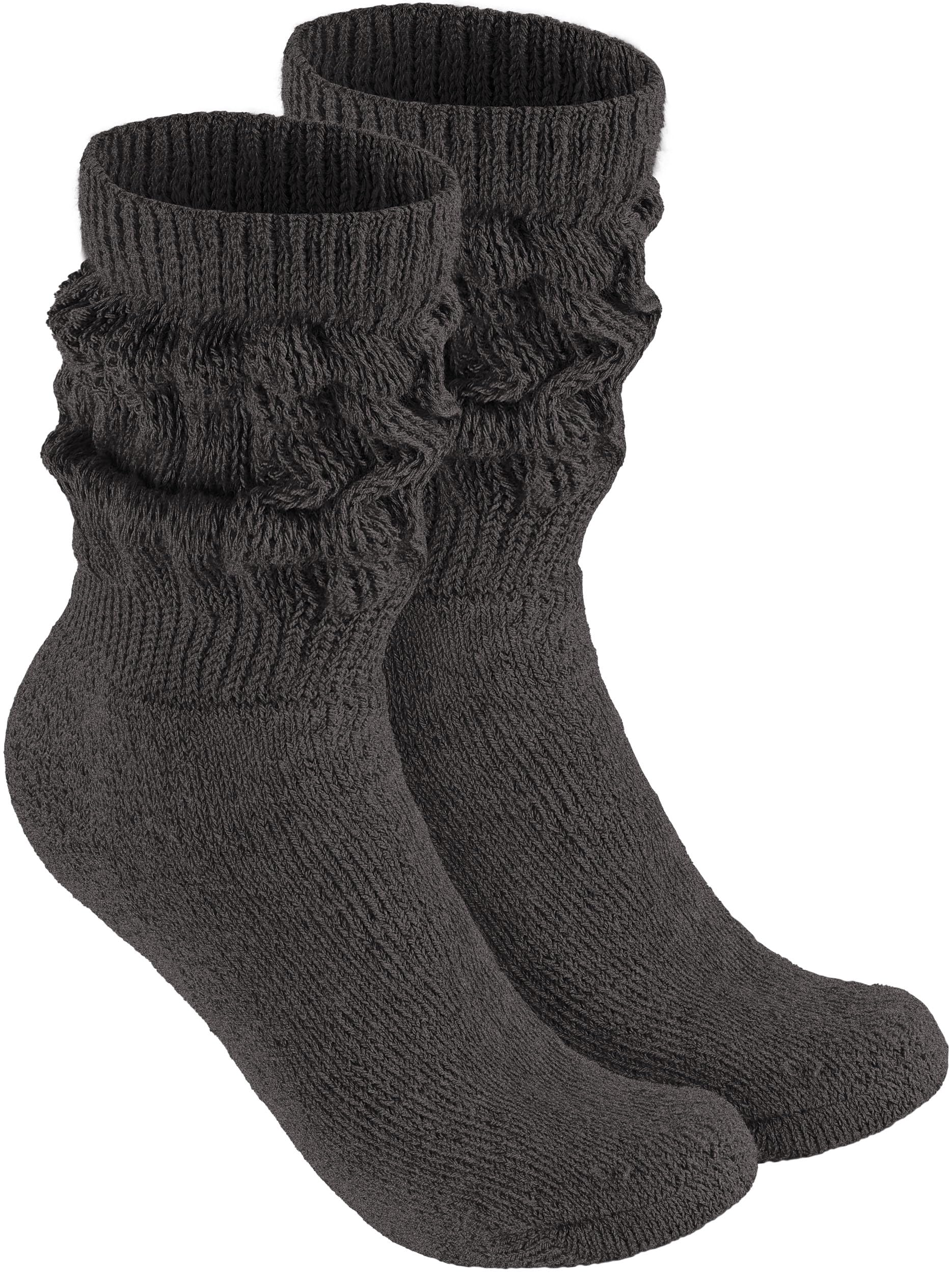 BRUBAKER Women's & Men's Athletic Slouch Socks - Breathable Workout Gym Socks for Running, Yoga & Fitness - Non-Slip Comfort for Sports & Casual Wear