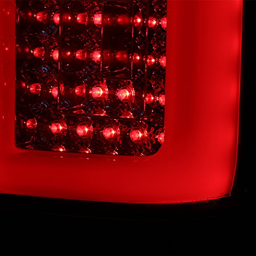 AKKON LED Light Bar Smoke Tail Lights Lamps for 2014-2019 Chevy Silverado & Sierra - Pair | Waterproof & Durable Replacement Lights for Off-Road, Night Driving & Truck Customization