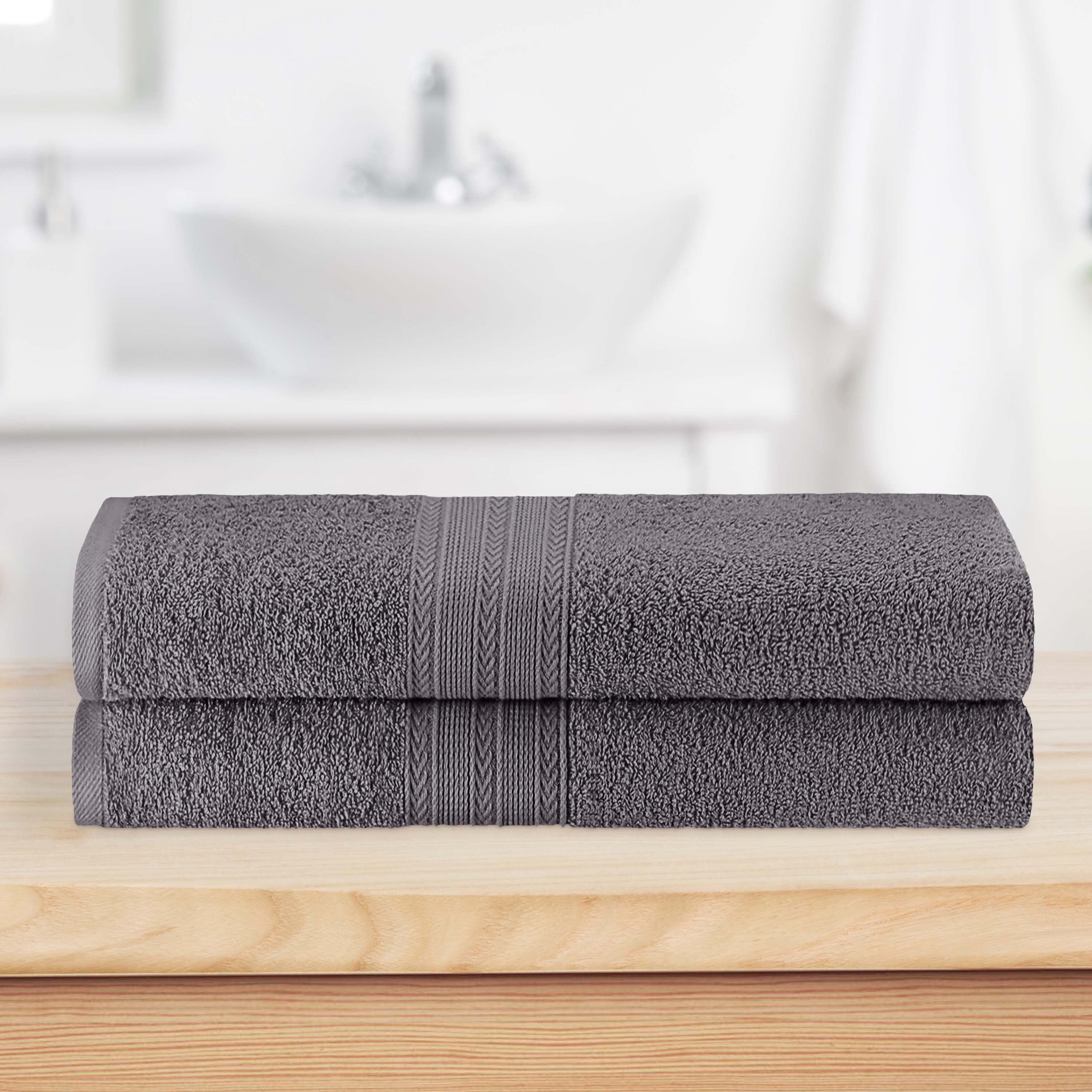 Soft Cotton Eco-Friendly 2-Piece Bath Sheet Towel Set - Ultra Absorbent & Quick Dry for Spa, Beach & Luxury Bathroom