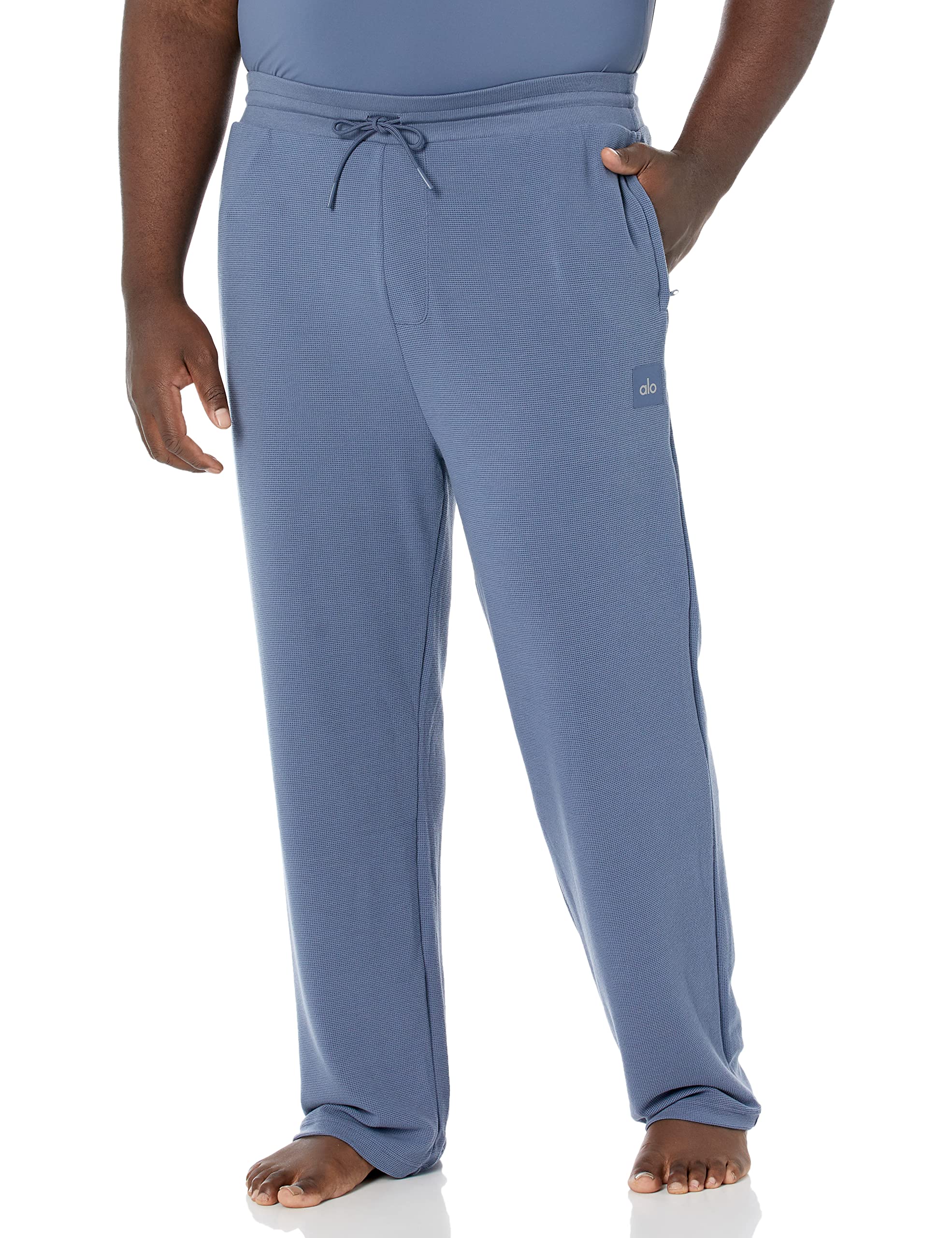 Alo Yoga Men's Micro Waffle Fast Break Sweatpants - Comfortable Lounge Pants for Yoga, Gym & Casual Wear
