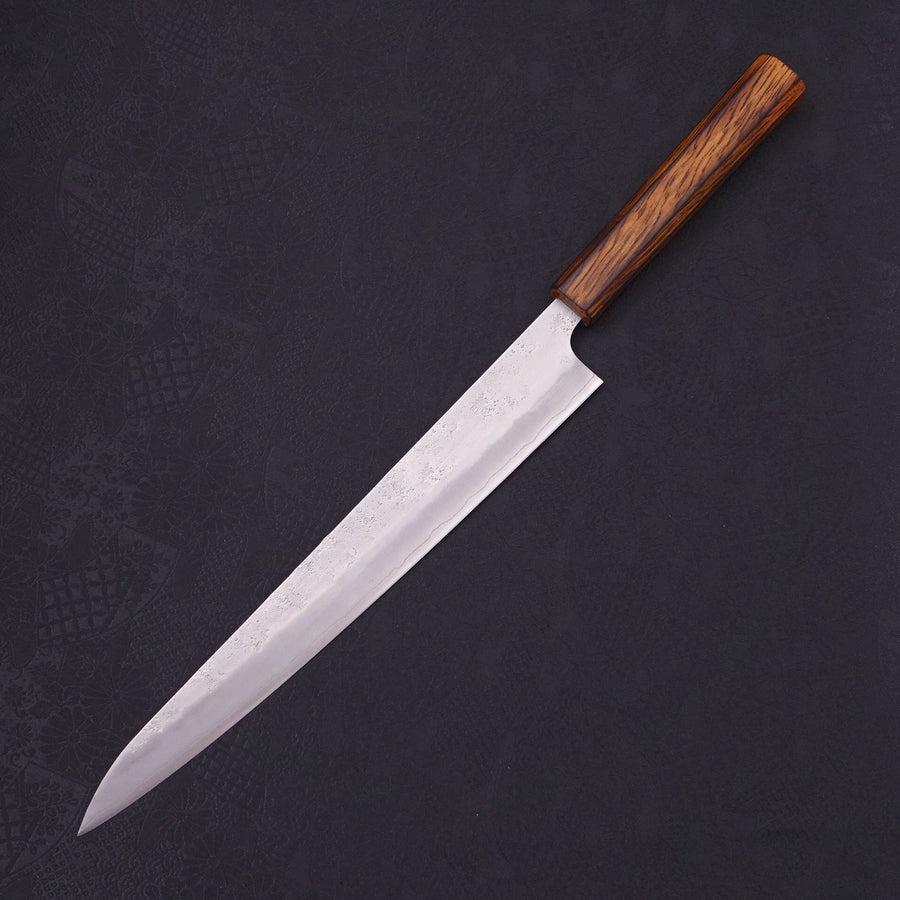 Premium Sujihiki Knife 270mm - High Carbon Silver Steel #3 with Nashiji Finish & Sumi Urushi Handle - Japanese Sushi & Sashimi Chef Knife for Professional Cooking & Meat Slicing