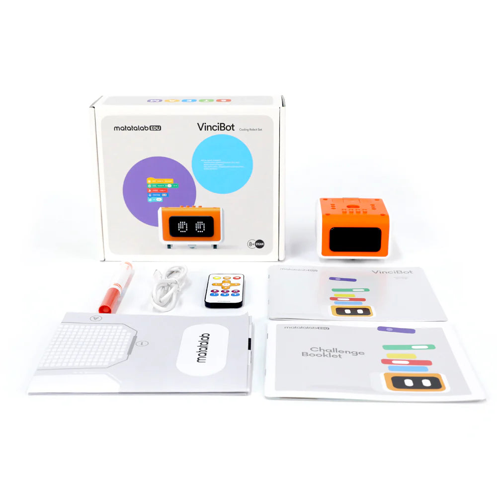 VinciBot Coding Robot Kit for Kids - STEM Learning Toy with Interactive Programming Games | Perfect for Home, Classroom & Educational STEM Activities