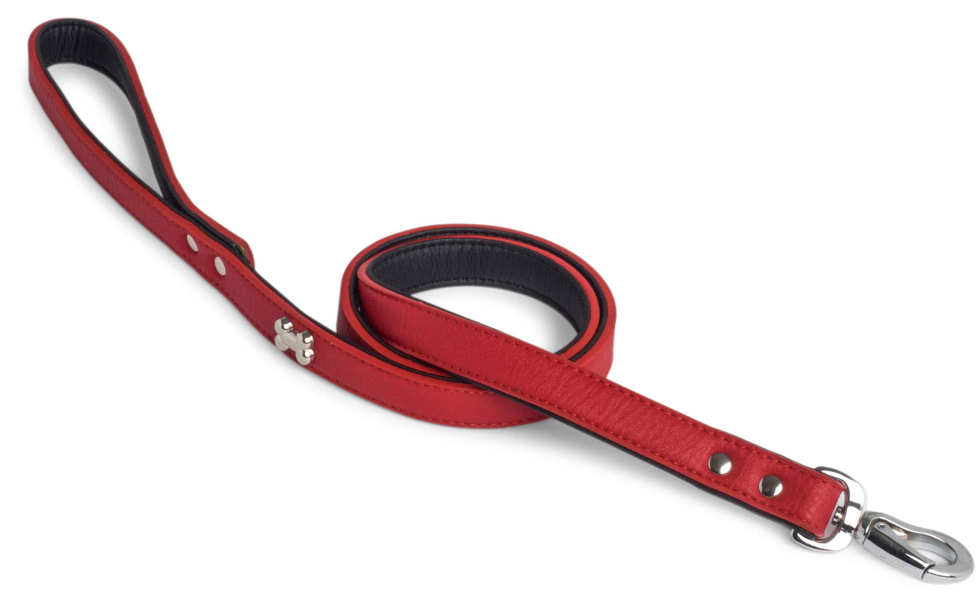 Premium Red Dog Leash for Medium Dogs - Durable & Comfortable Pet Walking Lead for Daily Walks, Training & Outdoor Adventures