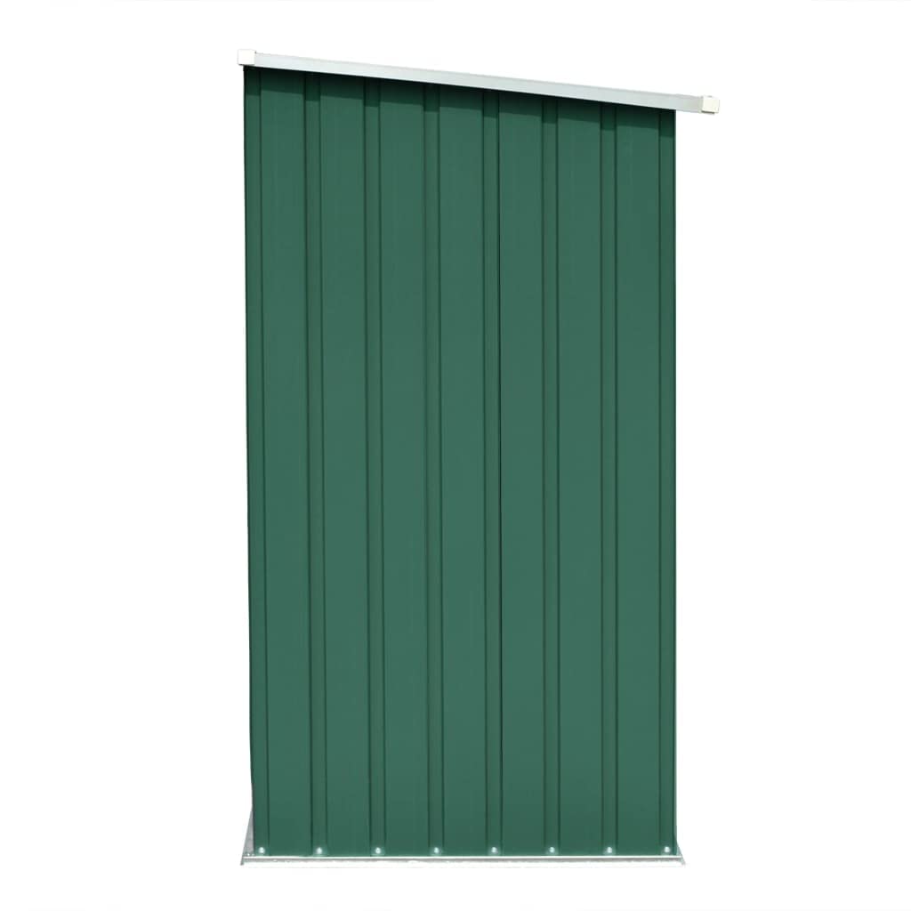 CHARMMA Heavy-Duty Galvanized Steel Firewood Storage Shed - 64.2