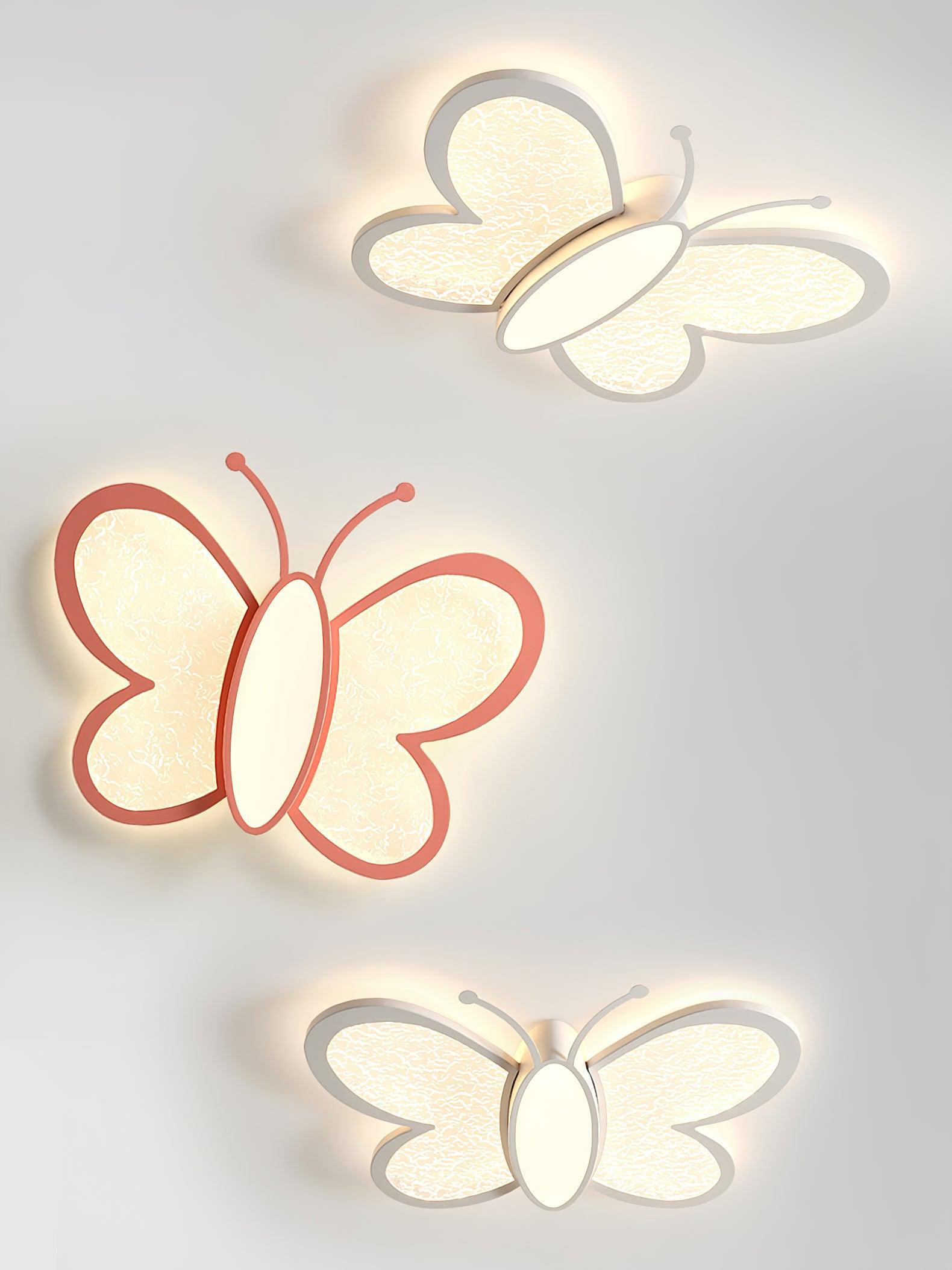 Elegant Butterfly Ceiling Light Fixture - Modern Floral Chandelier for Bedroom, Living Room & Nursery - Perfect for Home Decor and Ambient Lighting