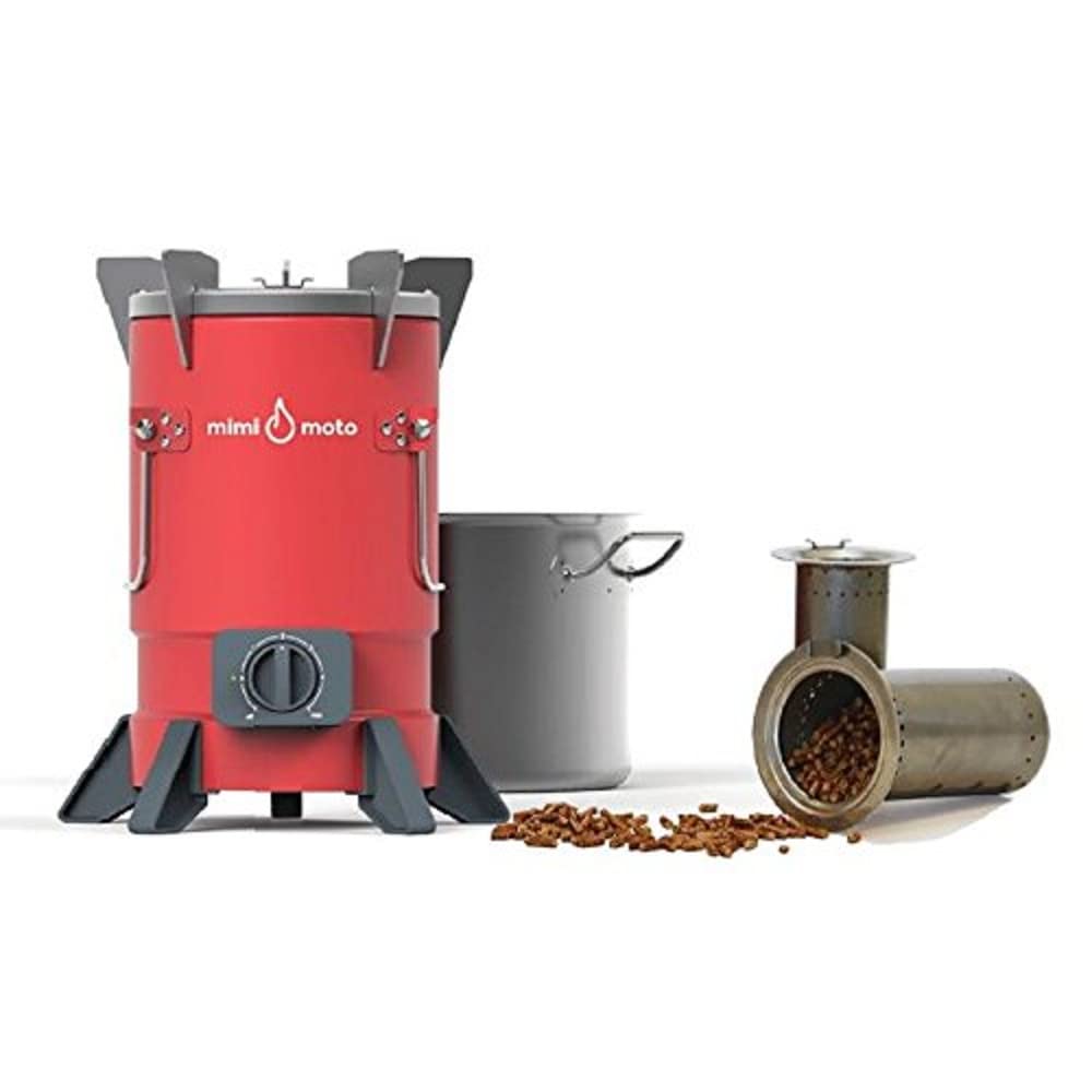 Smokehouse Mimi Moto - Premium Portable Wood-Fired Camping Stove for Outdoor Cooking, Grilling & Griddling | Ideal for Camping Trips, RV Adventures & Emergency Preparedness | Perfect for Backpacking, Tailgating & Off-Grid Living