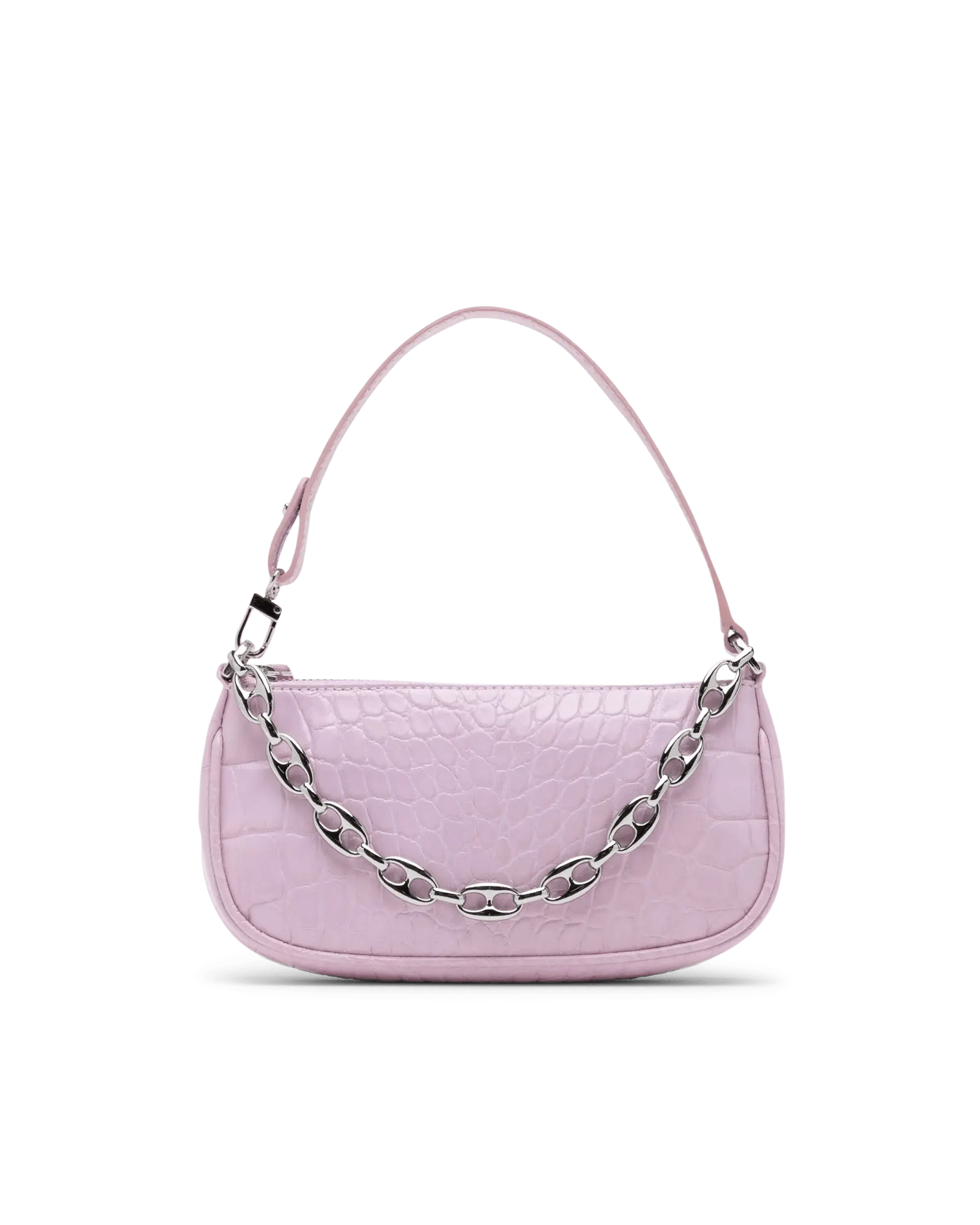 Mini Rachel Croc Effect Shoulder Bag for Women - Stylish Vegan Leather Crossbody Purse, Fashionable Small Handbag for Daily Use, Work, Shopping & Travel