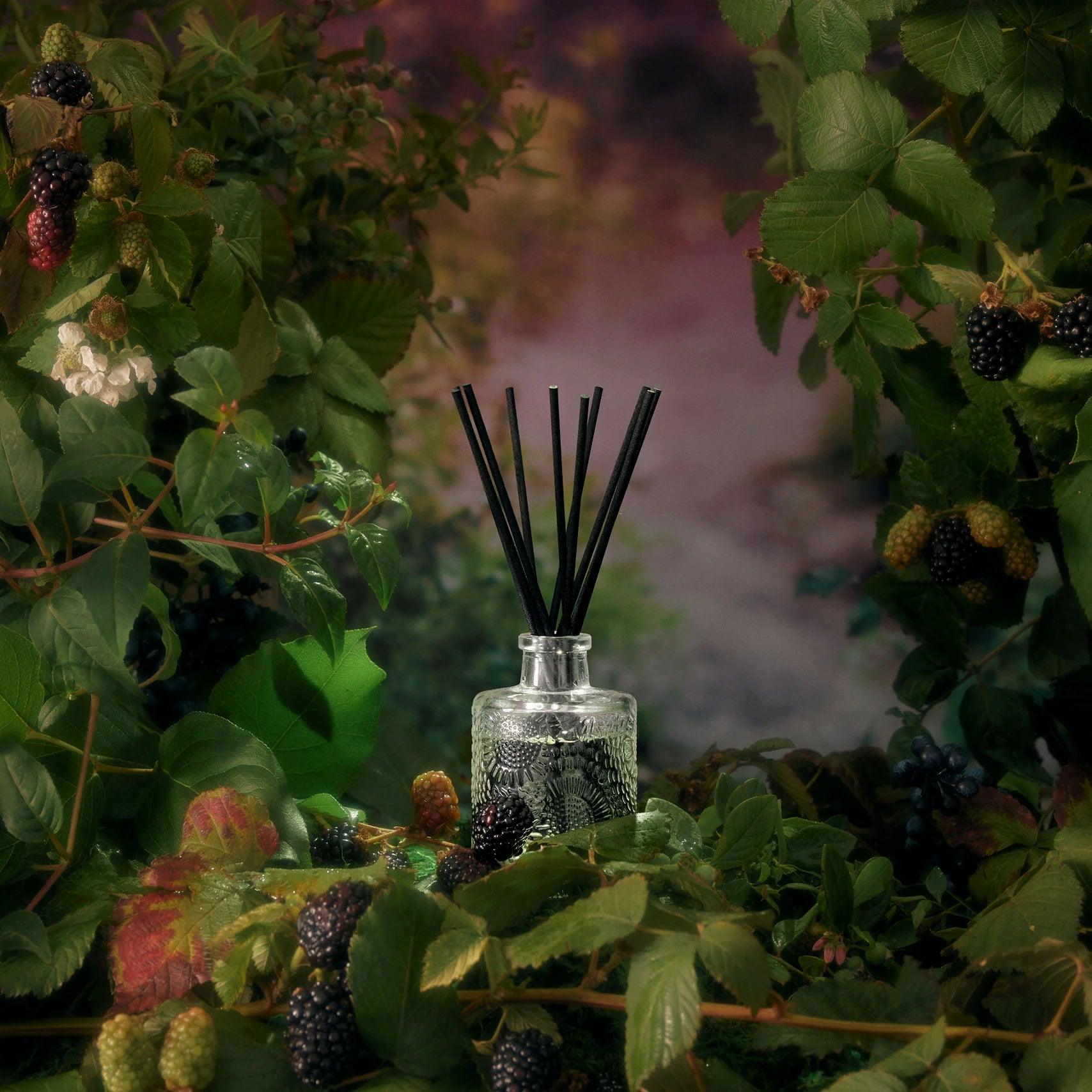 Premium Foraged Wildberry Reed Diffuser - Natural Aromatherapy for Home, Office & Spa - Long-Lasting Fragrance Oil Set