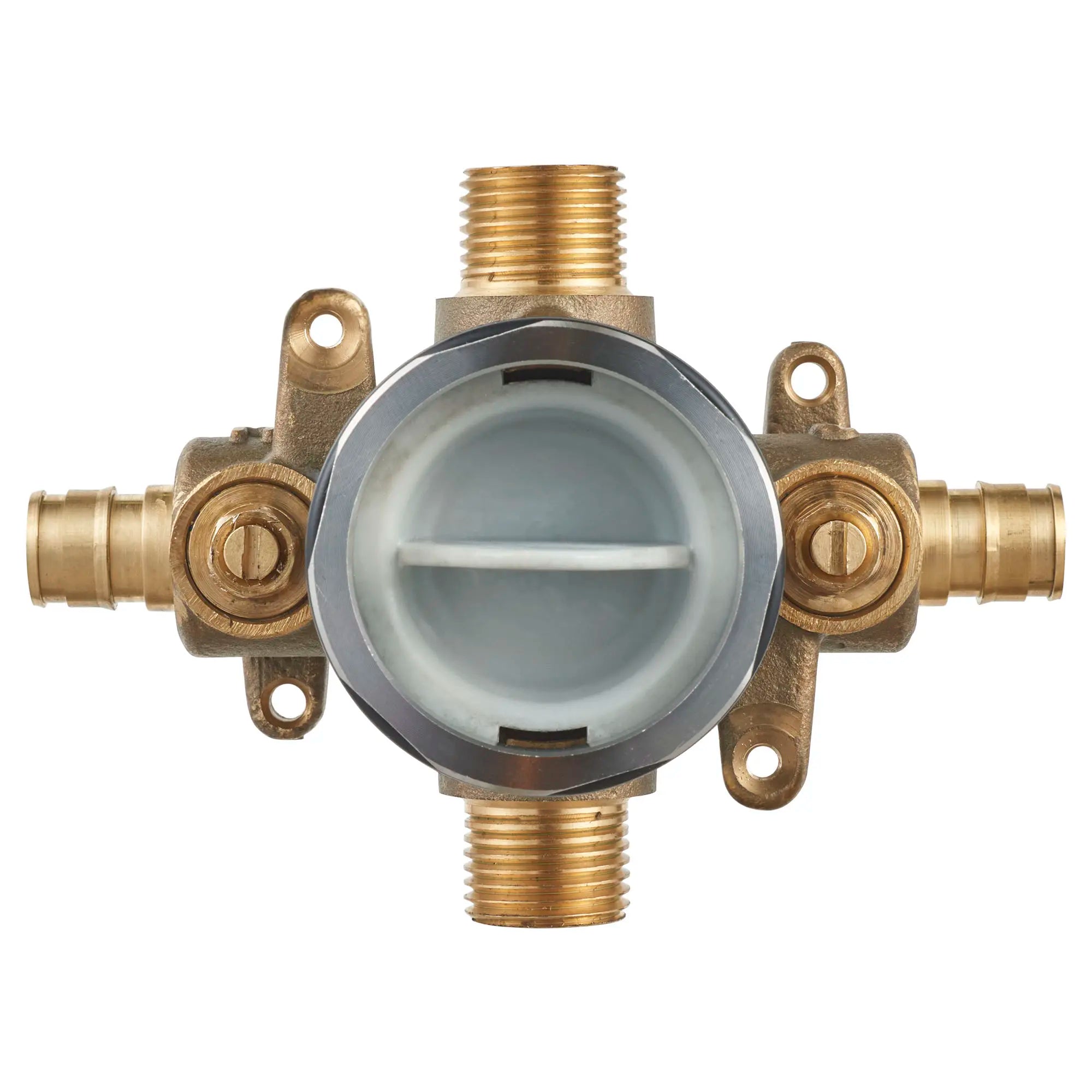 Flash® Universal Shower Rough-In Valve with PEX Inlets & Screwdriver Stops - Compatible with Cold Expansion Systems - Perfect for Bathroom Remodels and New Construction Installations