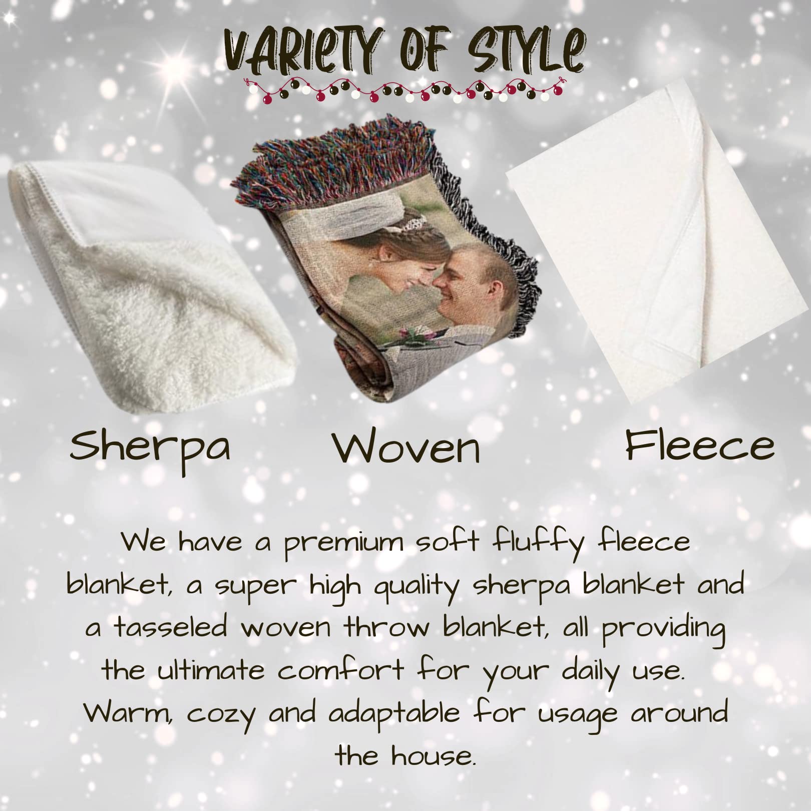 Let it Snow Cockapoo Dog Blanket - Ultra Soft Lightweight Cozy Throw Blanket for Pets - Durable Woven Dog Blanket 50x60 for Bed, Sofa & Couch - Perfect for Winter Snuggles & Home Decor BLNKT162666