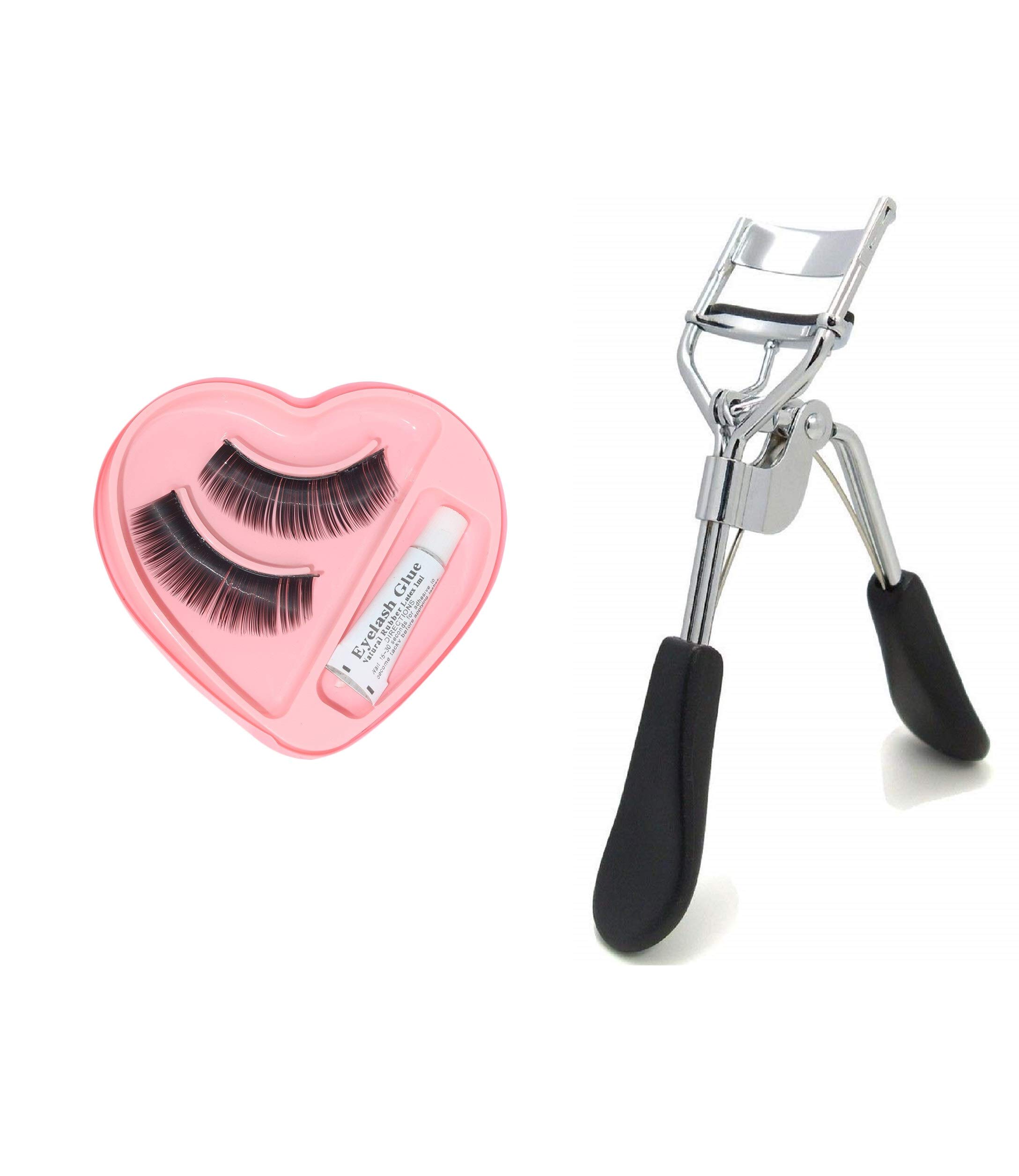 **Khelni Eyelash Curler & False Eyelashes Set with Glue – Professional Salon Accessories for Women & Girls – Perfect for Parties, Weddings & Daily Makeup**
