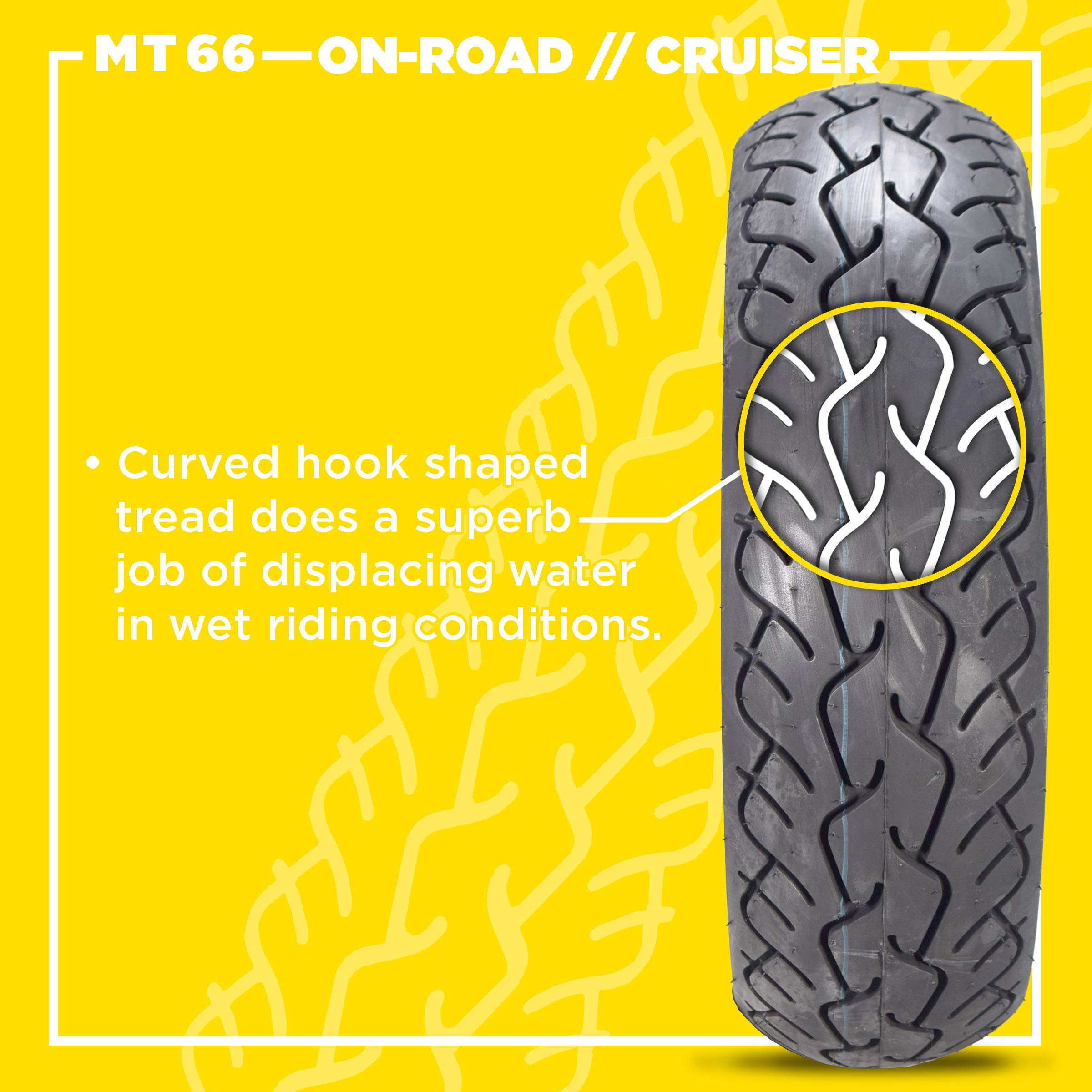Pirelli MT 66 Route Motorcycle Cruiser Tire 80/90-21 F - High Performance Motorcycle Tires for Cruisers & Touring Bikes - Includes Free Neck Gaiter for Riding Comfort