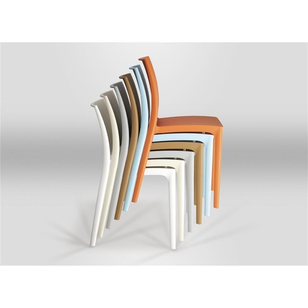 **Maya Patio Dining Chairs (Set of 2) - Silver Outdoor Furniture for Backyard, Garden, and Poolside Relaxation**