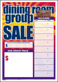 100-Pack Sales Tags for Retail & Dining Room Group Sales - Perfect for Clearance Events, Discount Promotions & Inventory Management