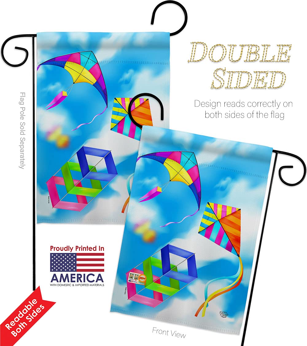 Blue Sky Kites Garden Flag Set - Double-Sided Tropical Decor for Beach & Pool Parties