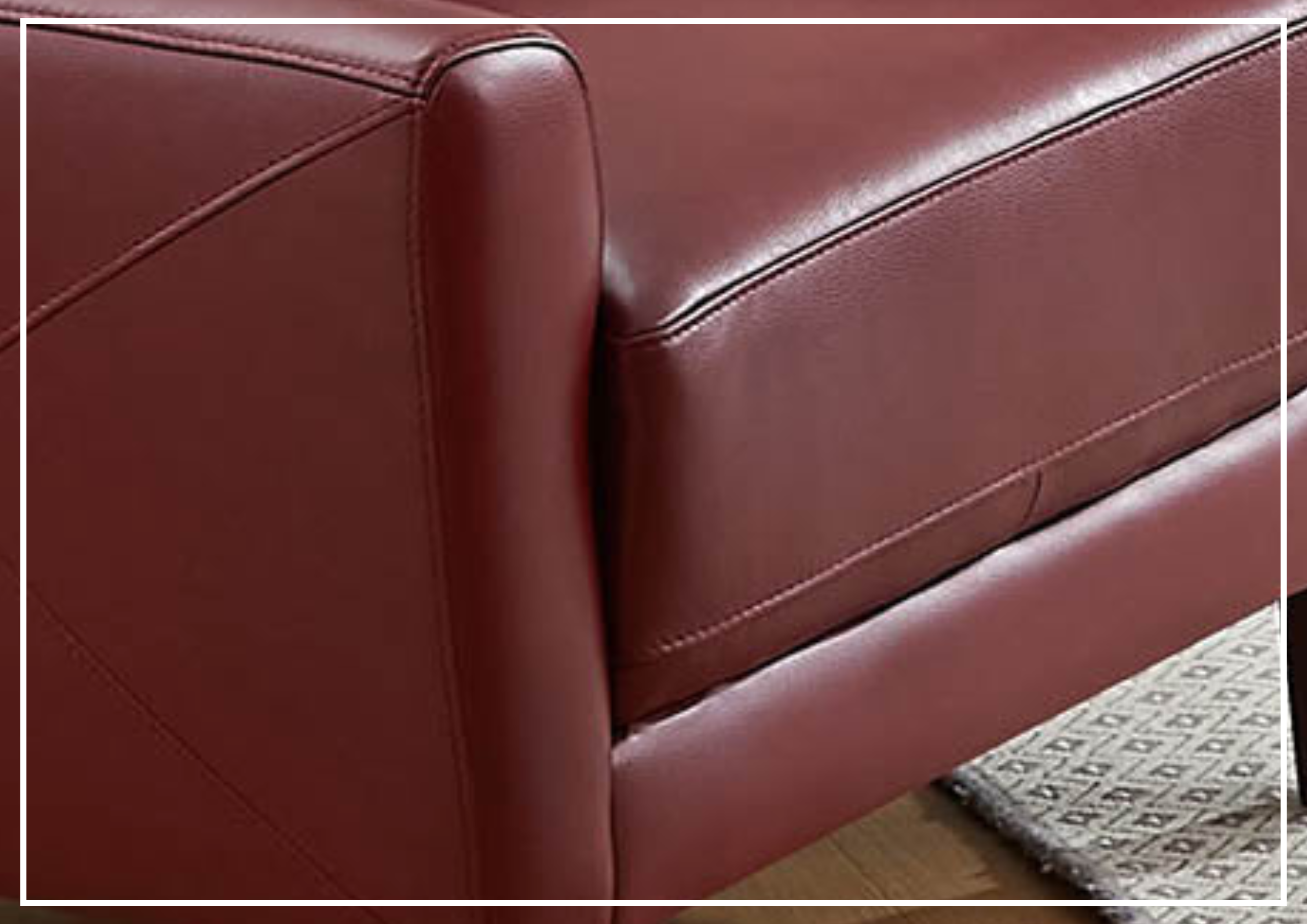 Premium Hydeline Mavis Stationary Armchair - Top Grain Leather Office Chair for Executive Desk, Home Study & Conference Room - Ergonomic Support & Luxurious Comfort