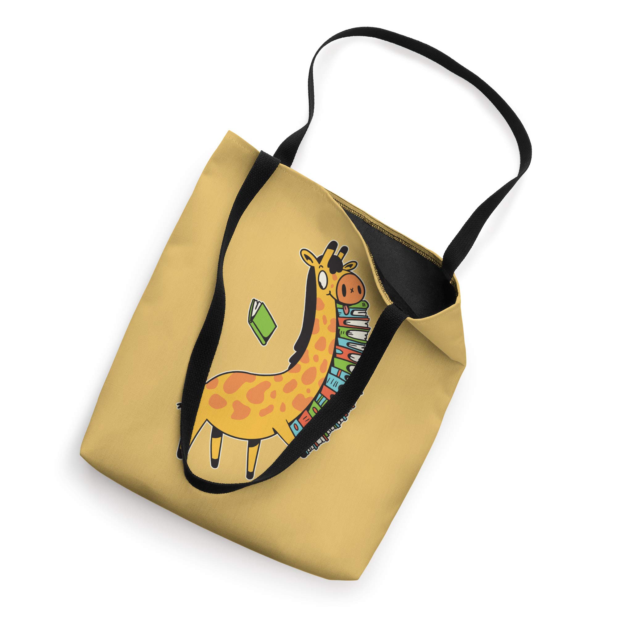 Stylish Giraffe Print Tote Bag for Women - Durable Canvas Book Bag with Long Handles - Perfect for Shopping, Beach, Library & School