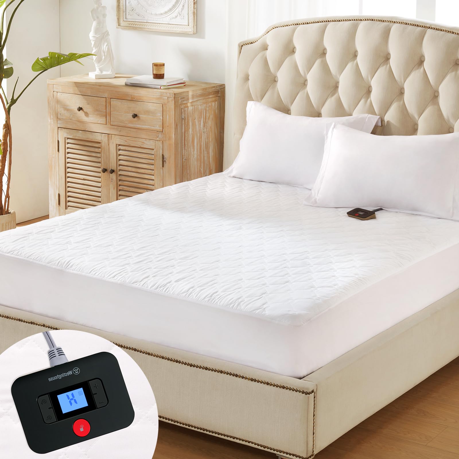 Westinghouse Electric Heated Mattress Pad Twin Size 39