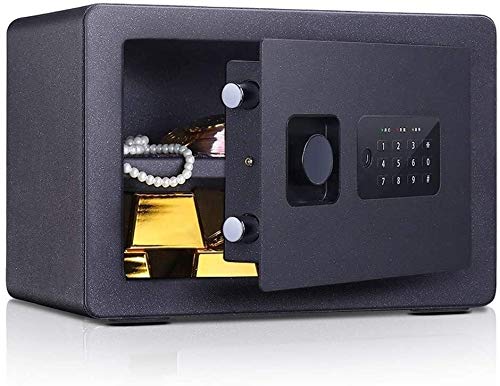 Steel Home Security Safe with Digital Keypad - Compact Personal Safe for Valuables, Cash & Documents | Bedroom, Office & Travel Use