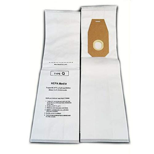 DVC Hoover Style Q Synthetic HEPA Vacuum Cleaner Bags - 54 Pack | Made in USA | Premium Filtration for Allergies & Pet Hair | Ideal for Home, Office & Car Cleaning
