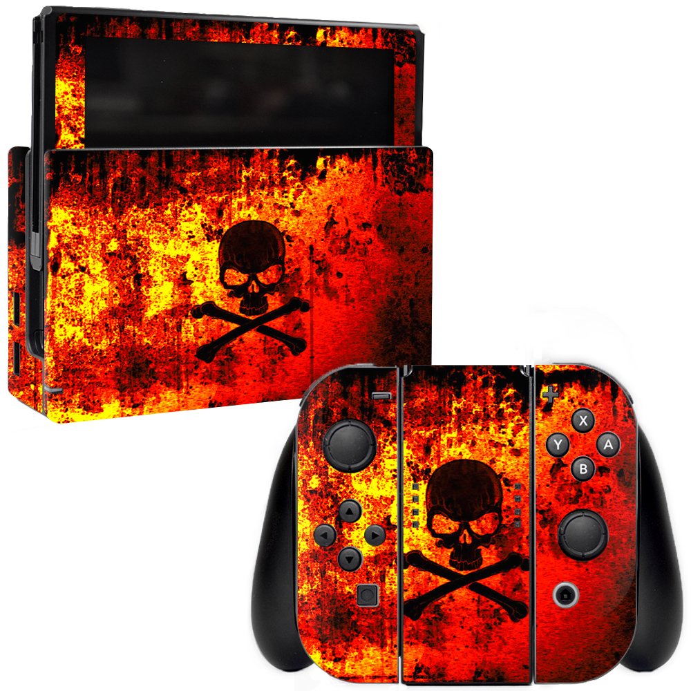MightySkins Vinyl Decal Wrap Cover for Nintendo Switch - Bio Skull Design | Protective & Durable Skin | Easy to Apply & Remove | Made in USA | Perfect for Gaming, Travel & Personalization