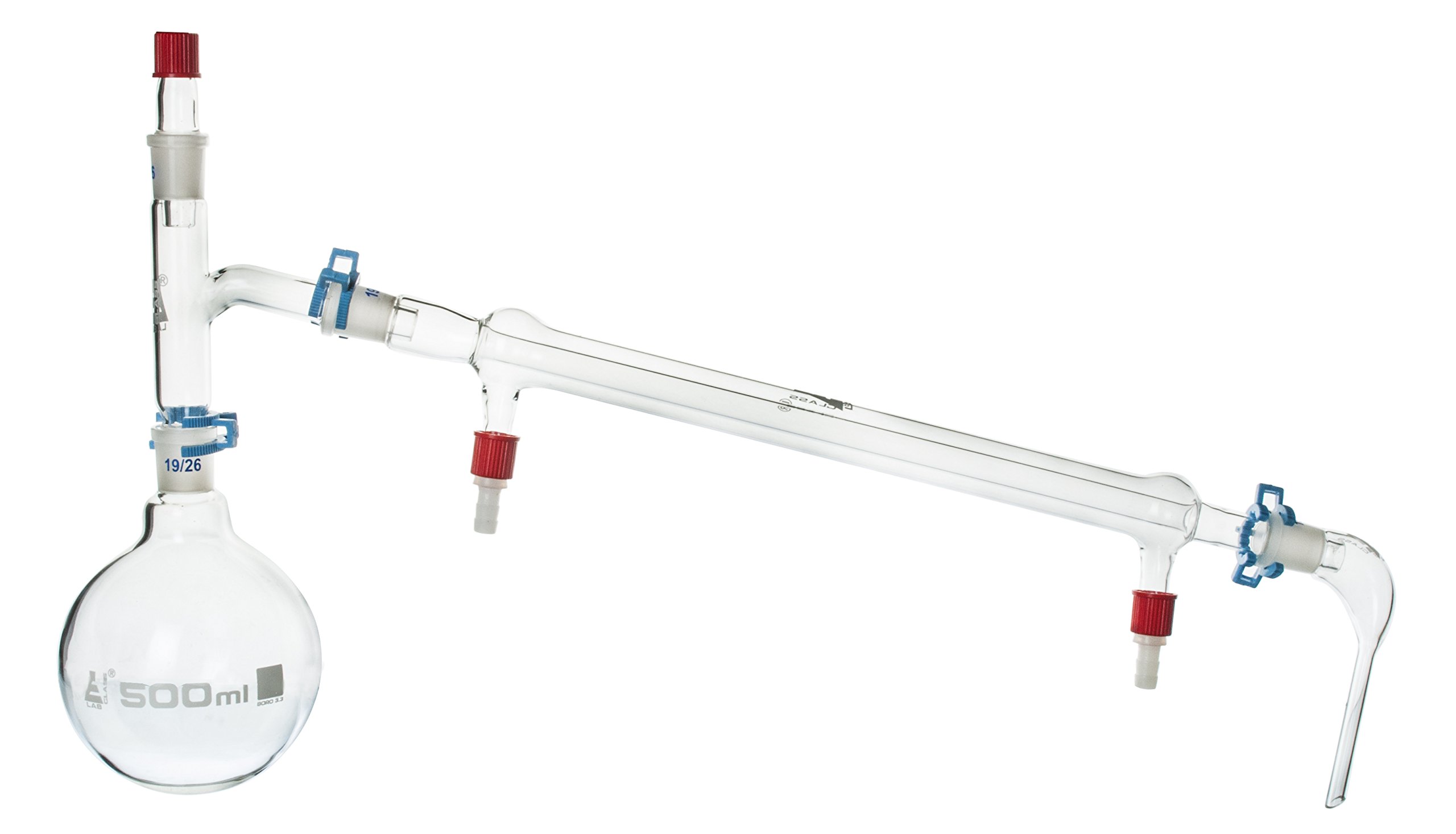 EISCO Premium Borosilicate Glass Simple Distillation Kit - Lab Equipment for Chemistry Experiments & Essential Oil Extraction