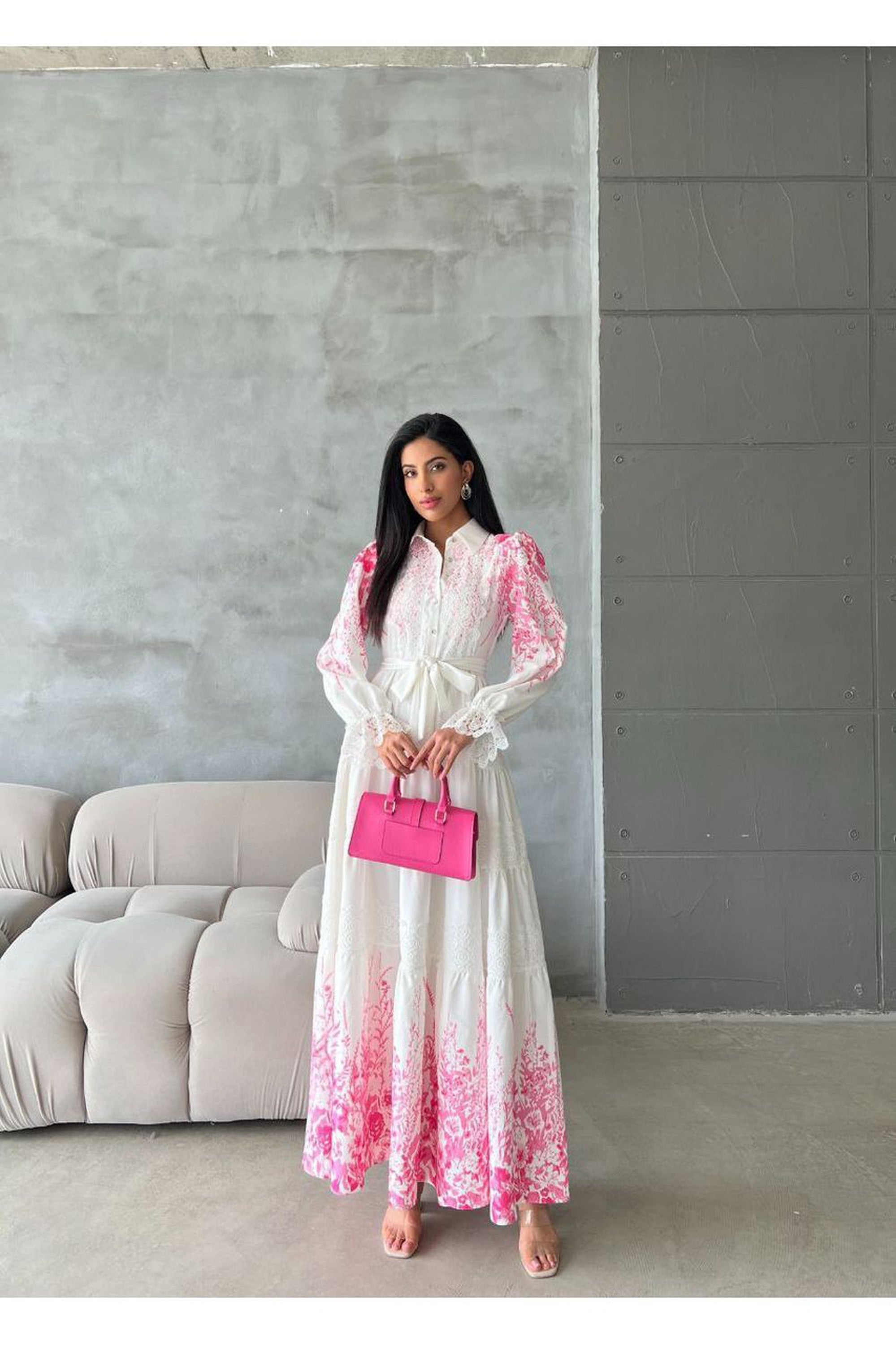 Stylish Polyester Digital Print Shirt Dress - Long Maxi Summer Dress for Women | Beach Cover Up, Vacation Outfit, Casual Wear