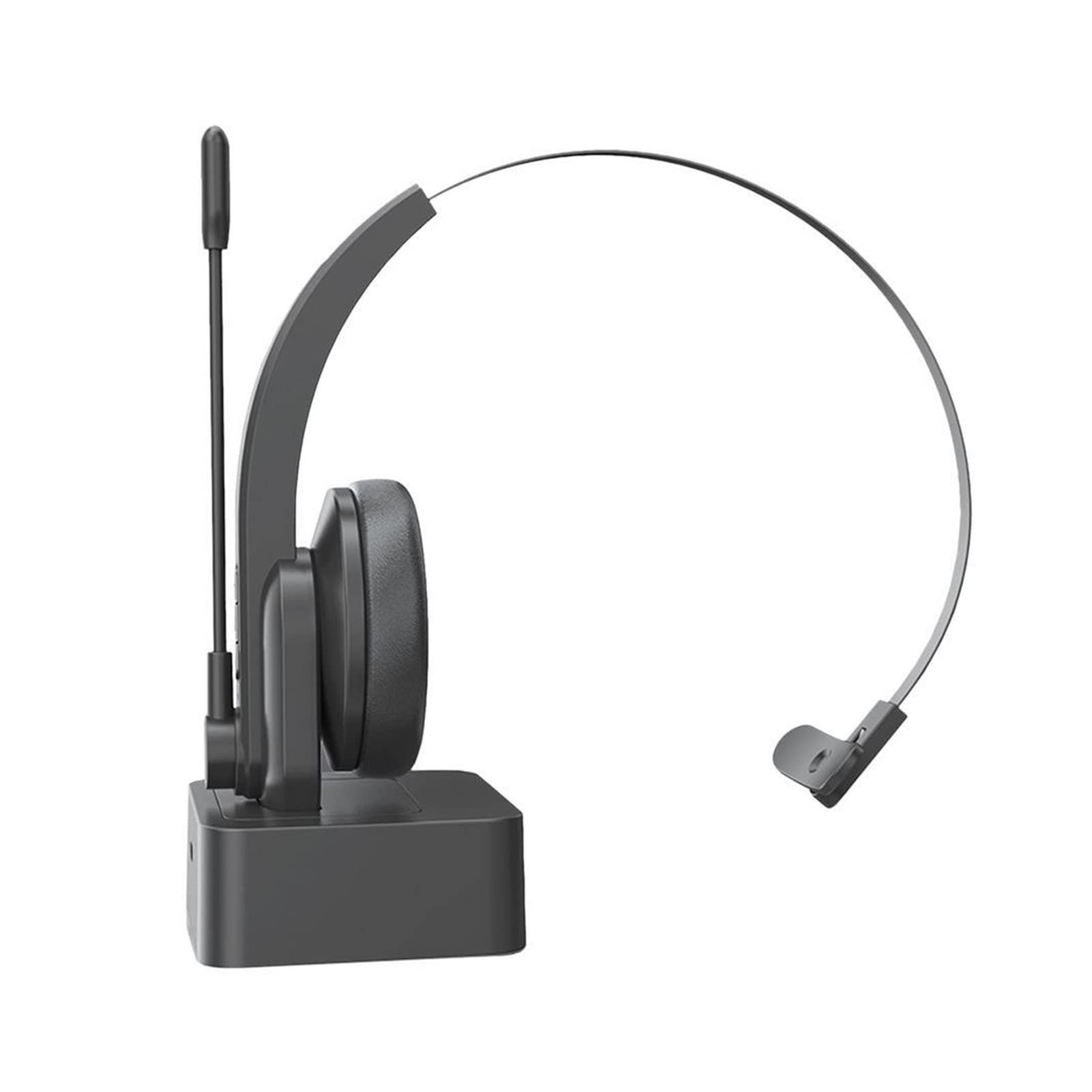 Noise Canceling Call Center Headset - 60 Hour Battery Life, Single Ear Headphone with Clear Microphone for PC, Computer, Gaming & Office Use - Perfect for Remote Work, Customer Service & Online Meetings
