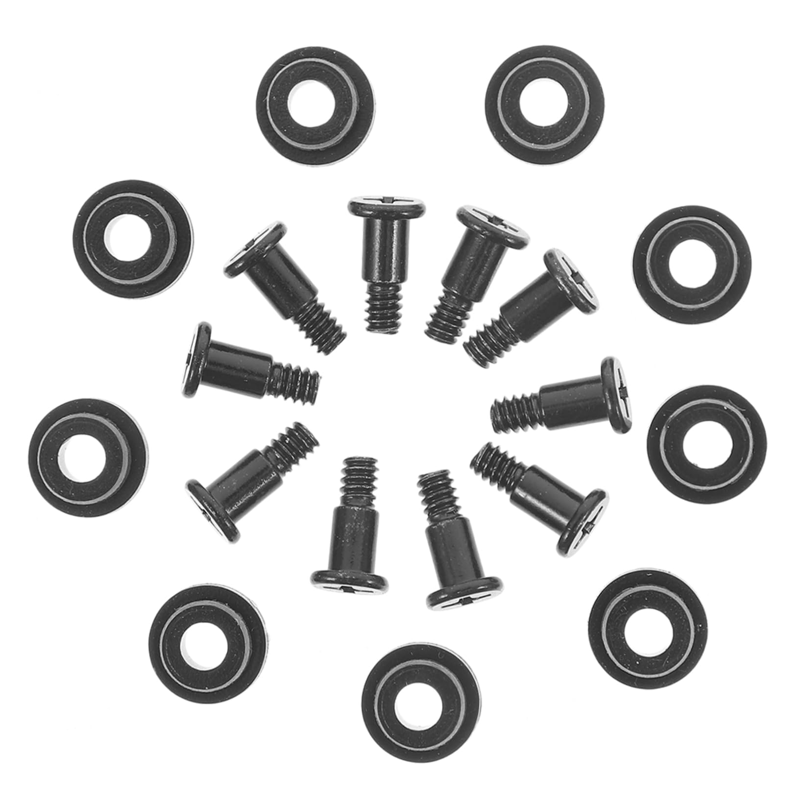 KICHOUSE 50 Pcs Hard Drive Damping Screws - Vibration Absorbing Screws for HDD/SSD Mounting - Computer Case & Hard Disk Drive Installation - Ideal for PC Builds, Servers & Data Centers
