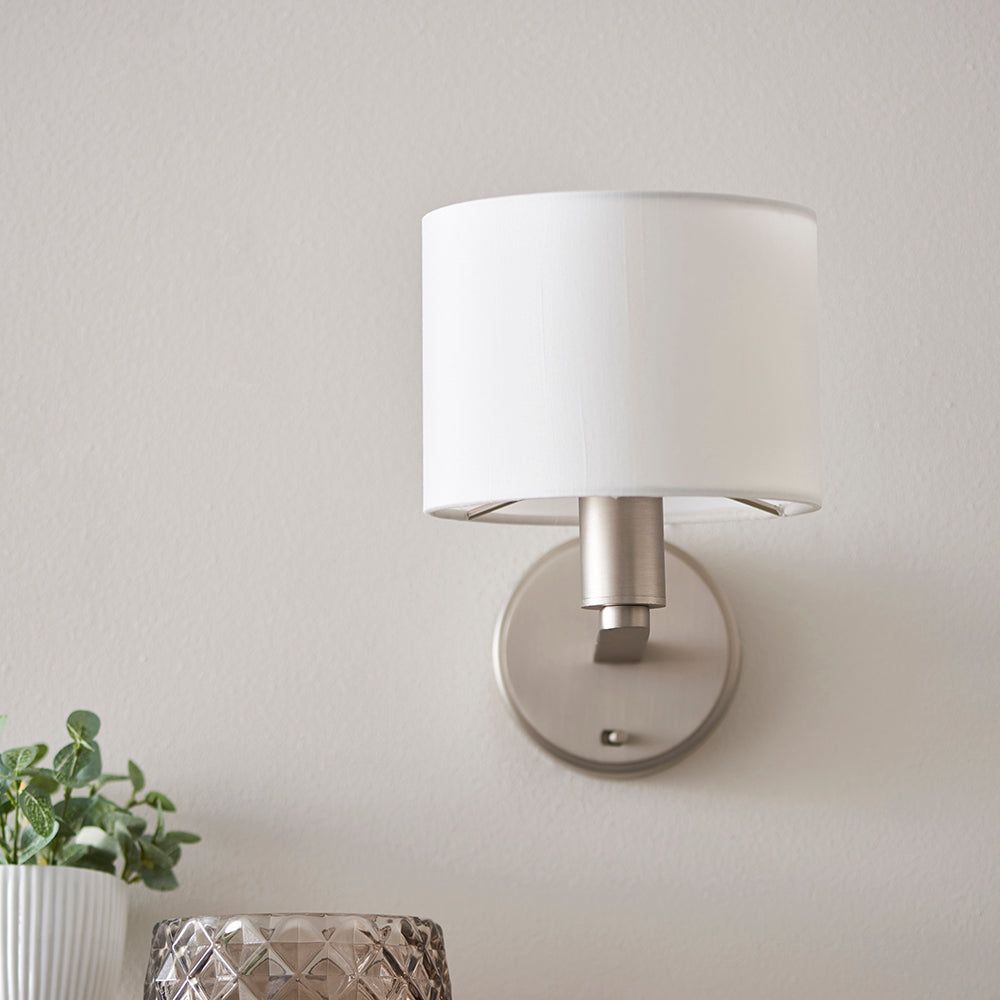 Alistair Wall Light - Antique Bronze & Matt Nickel Finish - Perfect for Living Room, Bedroom, and Hallway Lighting