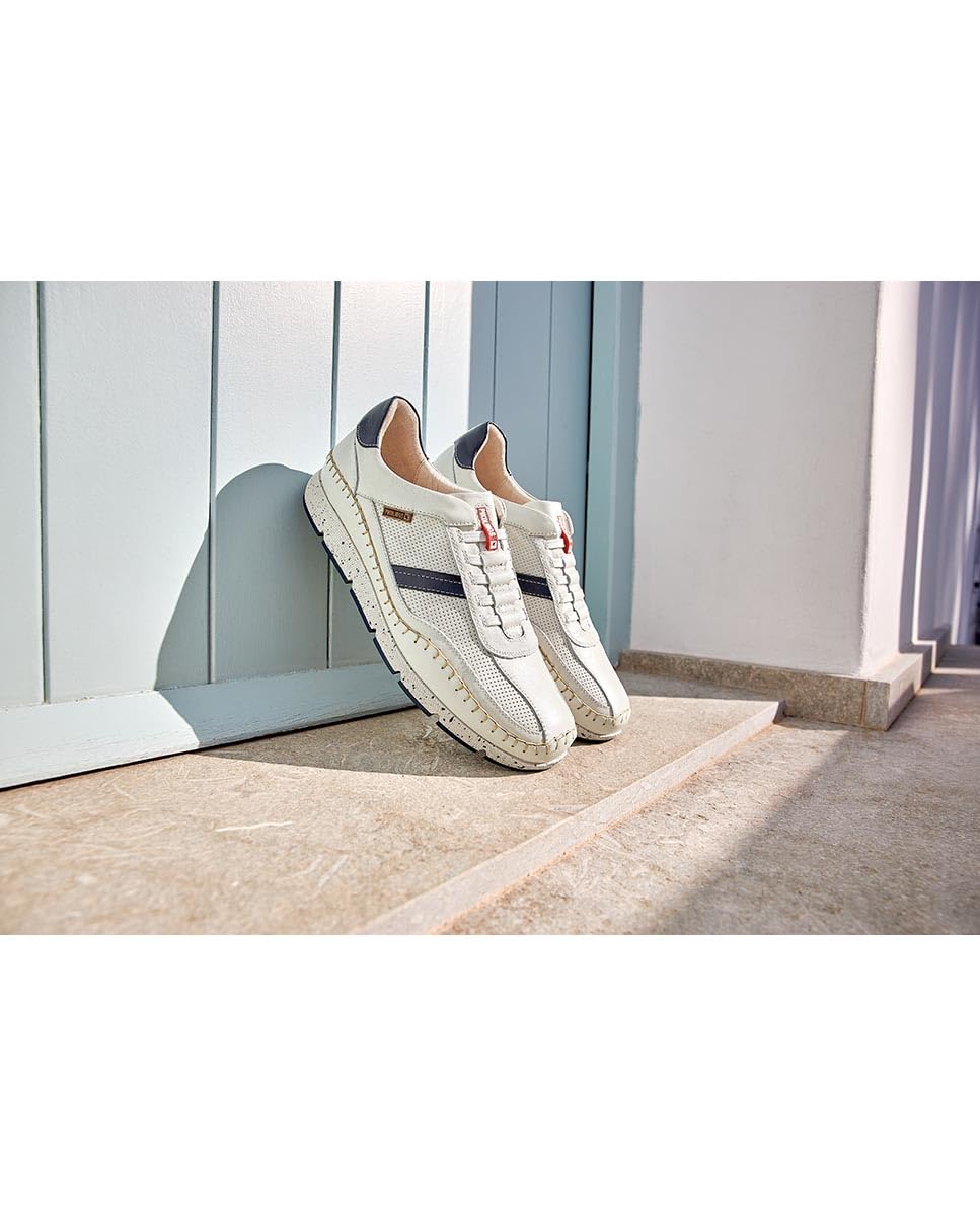 **PIKOLINOS Men's Leather Sneakers - Fuencarral Style | Comfortable & Stylish Casual Shoes for Walking, Work & Everyday Wear**
